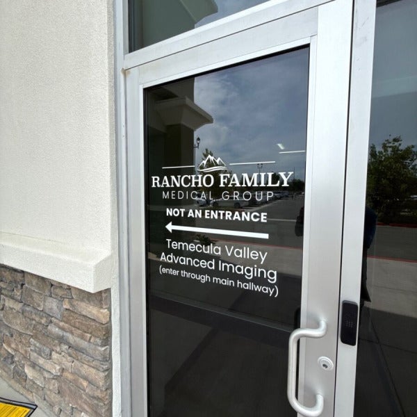 Wayfinding Door Graphic for Rancho Family Medical Group Temecula Valley | Signarama Temecula