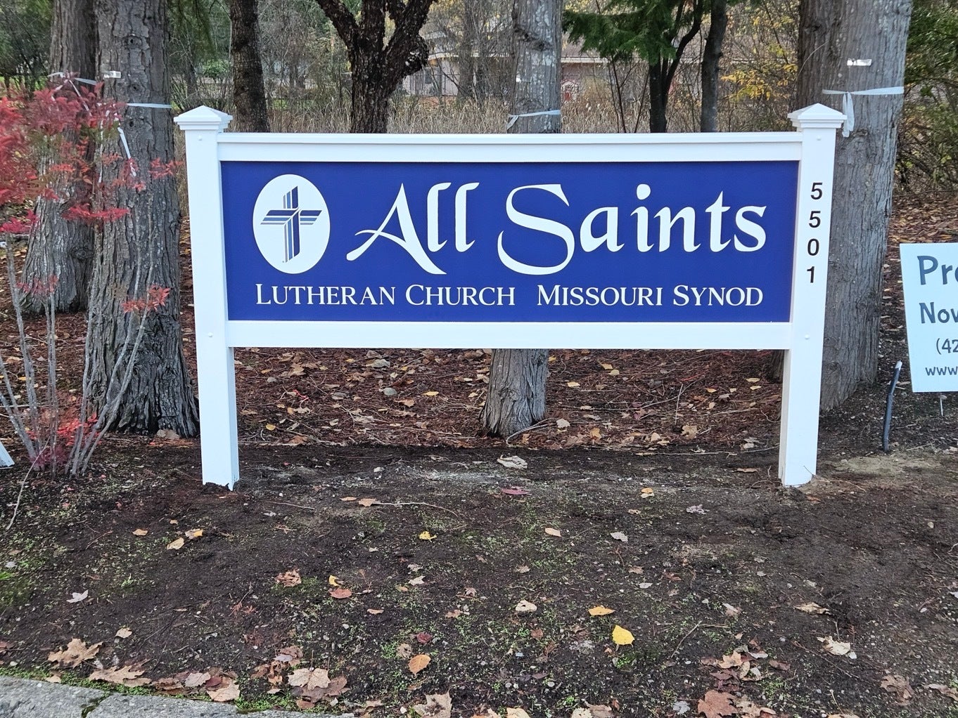 Post & Panel Church Sign — All Saints Lutheran, Bellevue | Signarama Redmond