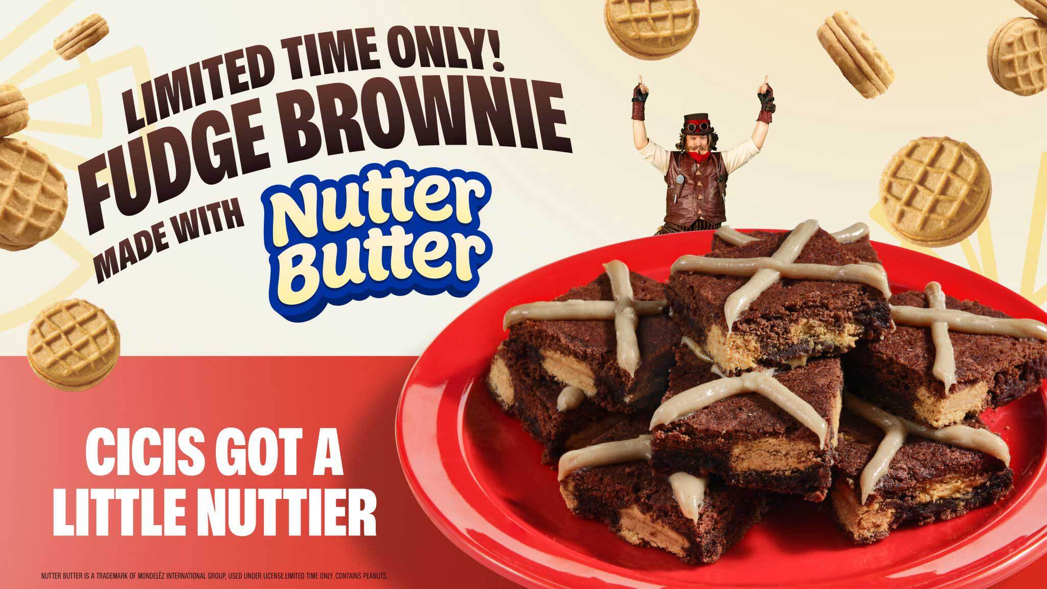Cicis Just Made Its Famous Brownies Even Harder to Resist With a NUTTER BUTTER Twist