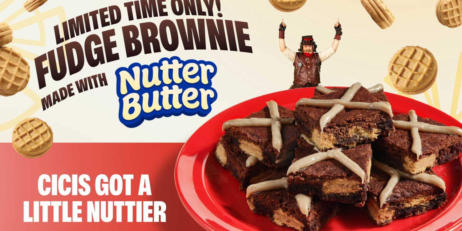 Cicis Just Made Its Famous Brownies Even Harder to Resist With a NUTTER BUTTER Twist