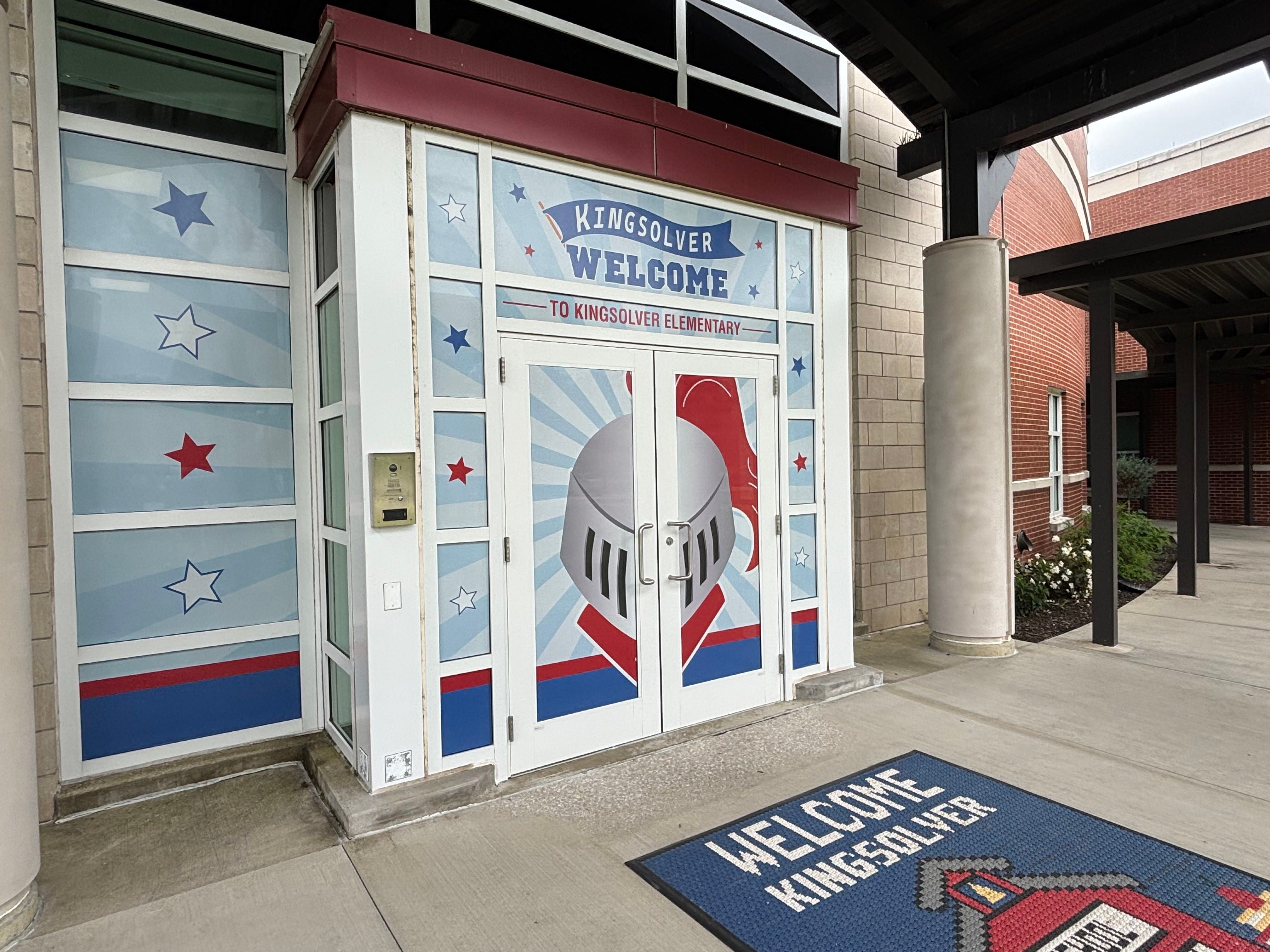 Custom School Window Graphics & Window Perf | Kingsolver Elementary Fort Knox KY
