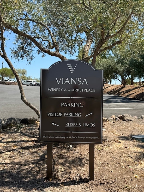 Custom Winery Signage for Viansa Winery & Marketplace
