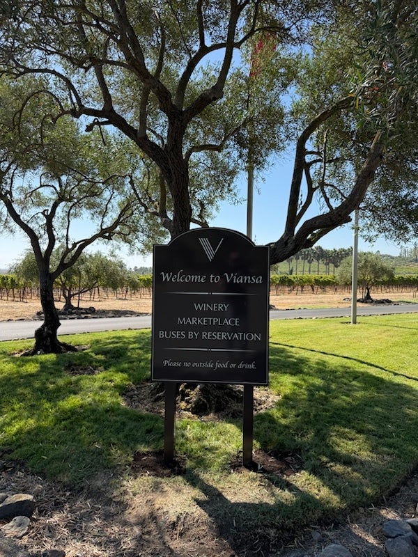 Custom Winery Signage for Viansa Winery & Marketplace