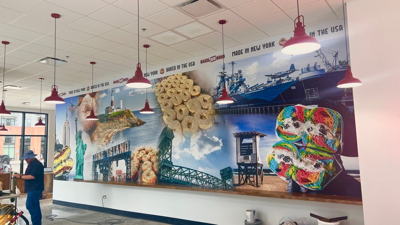 Bagel Boss - Wall Graphics and Window Perf