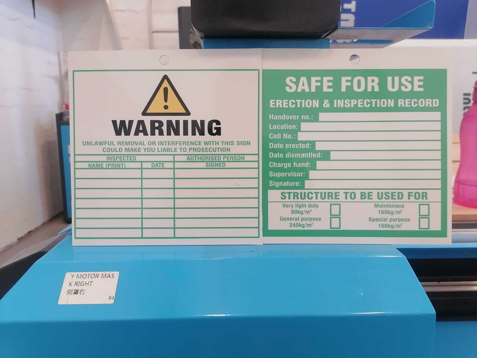 Warning / Danger construction signage