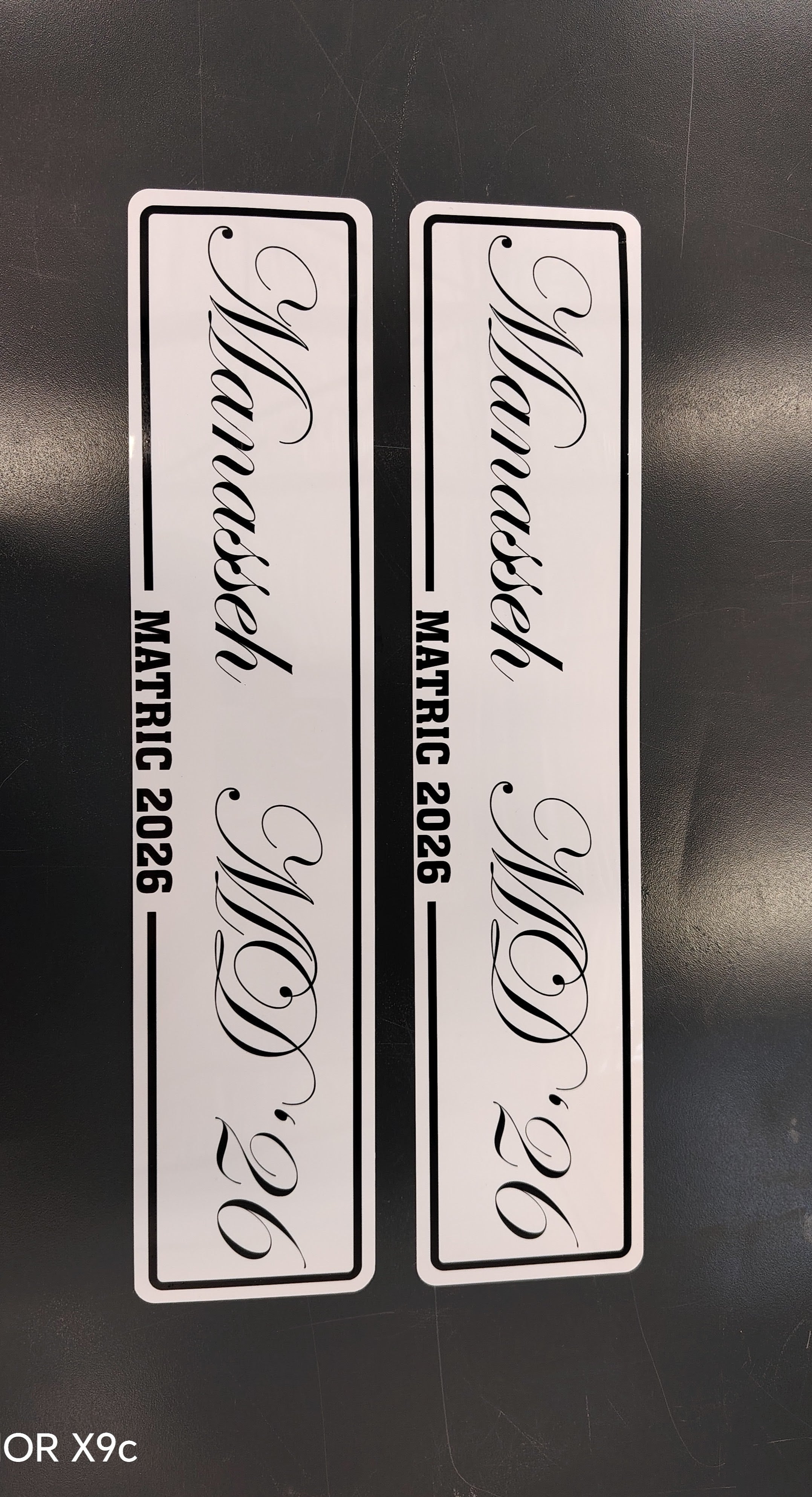 Matric dance plates ABS