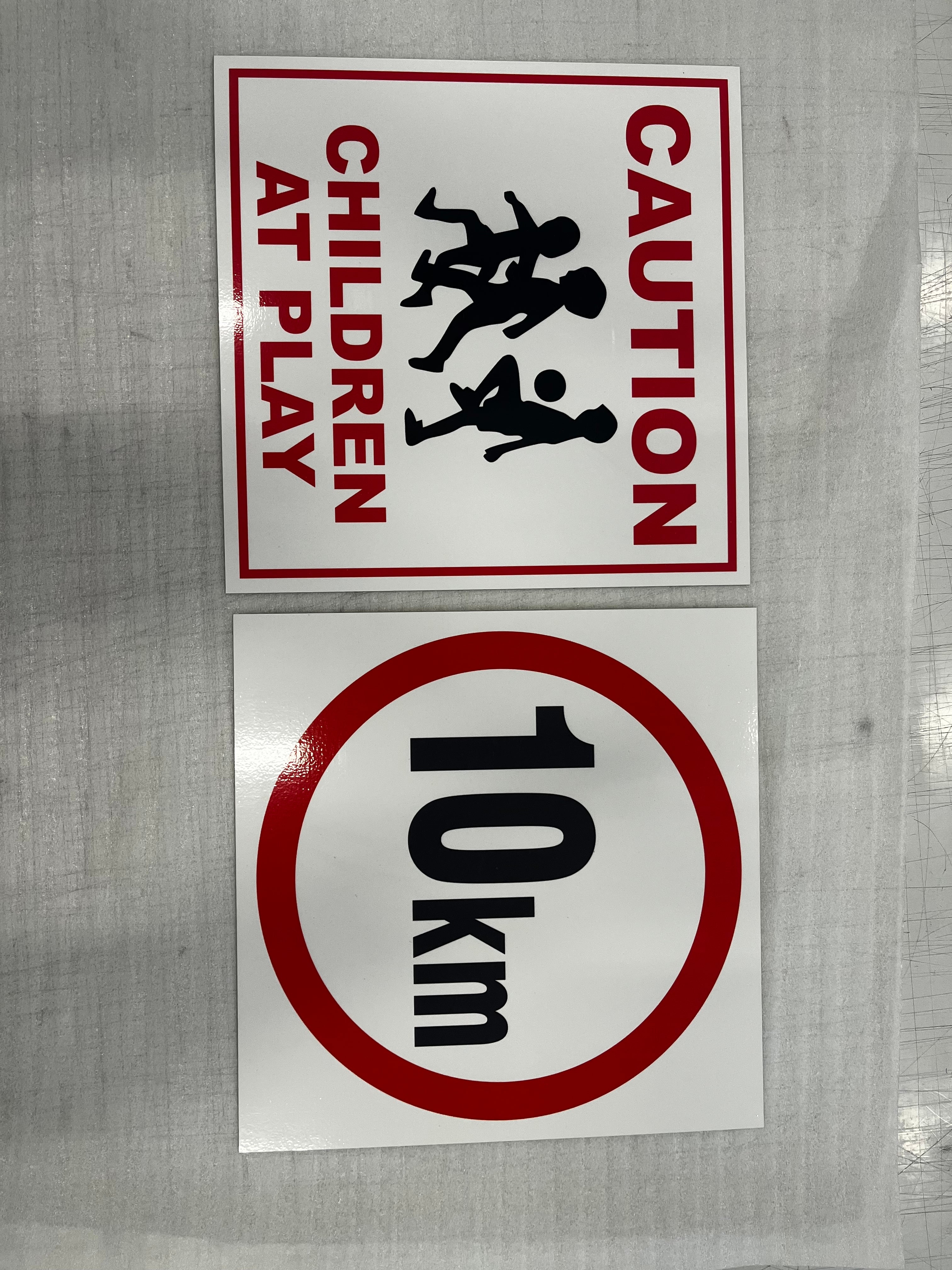 Assembly and safety signs