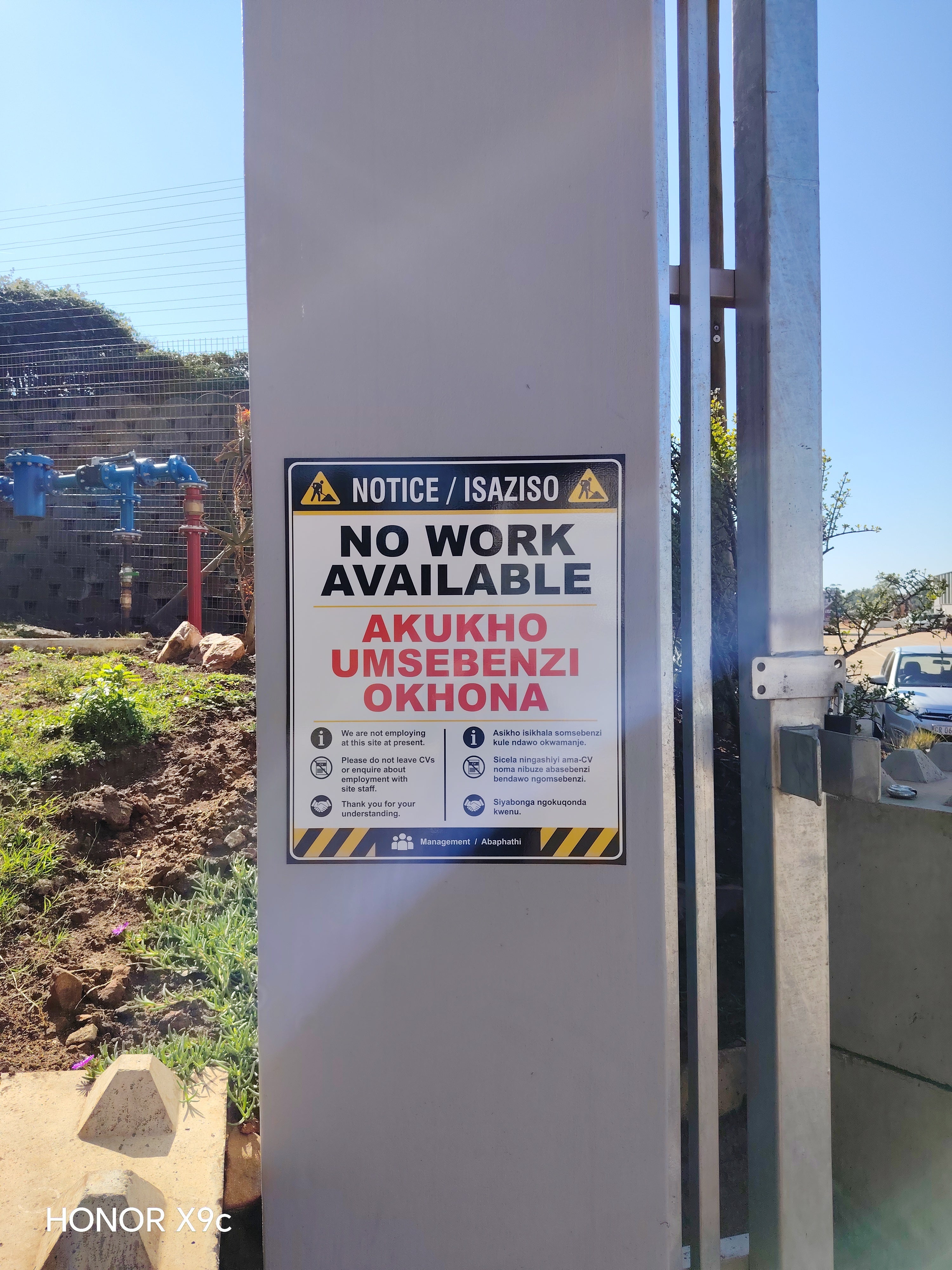 Assembly and safety signs