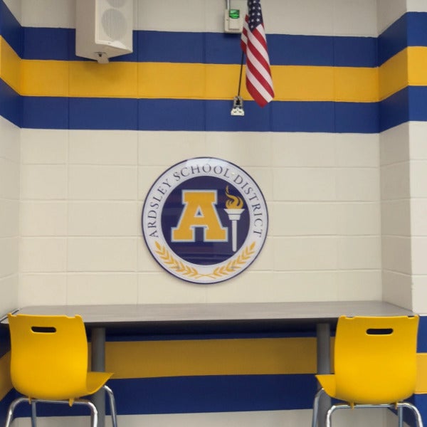 Acrylic Cafeteria Signs for Ardsley High School in Ardsley, NY