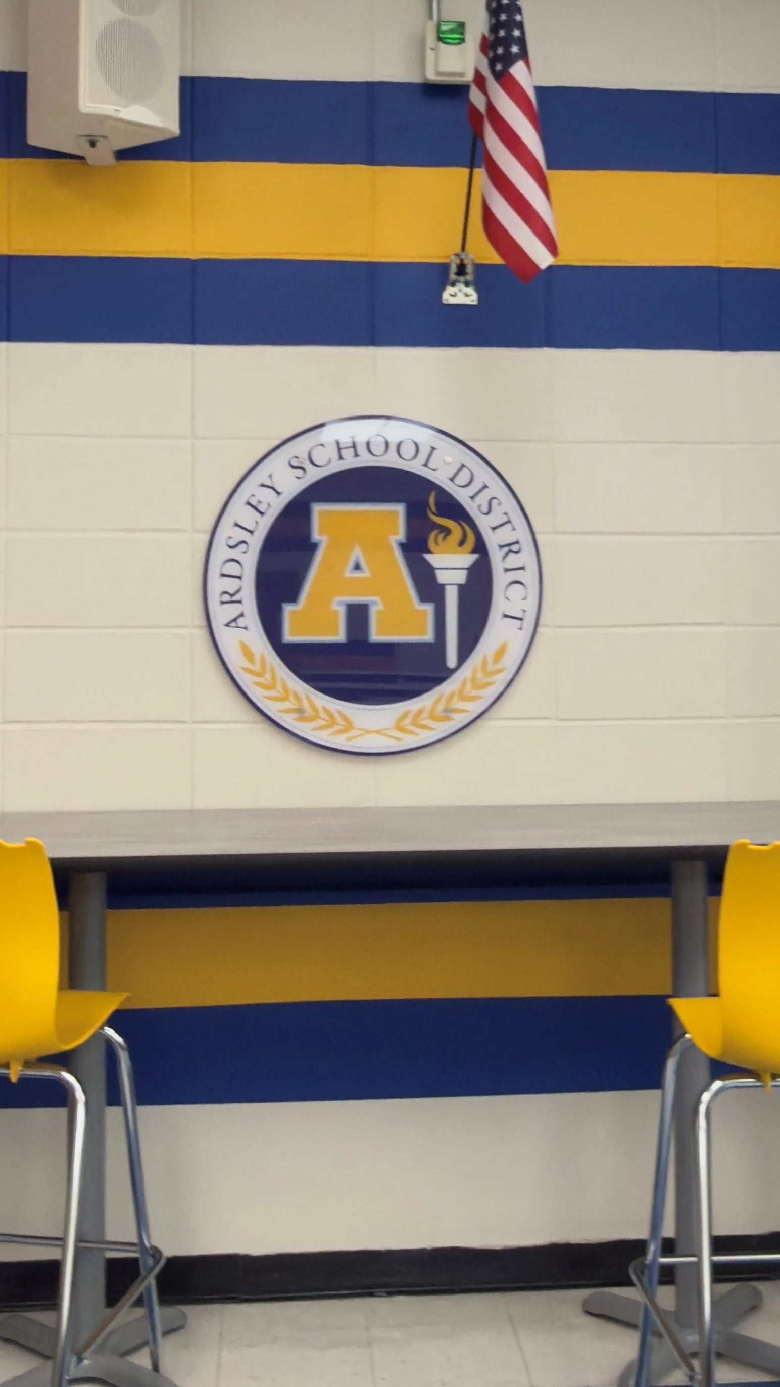 Acrylic Cafeteria Signs for Ardsley High School in Ardsley, NY