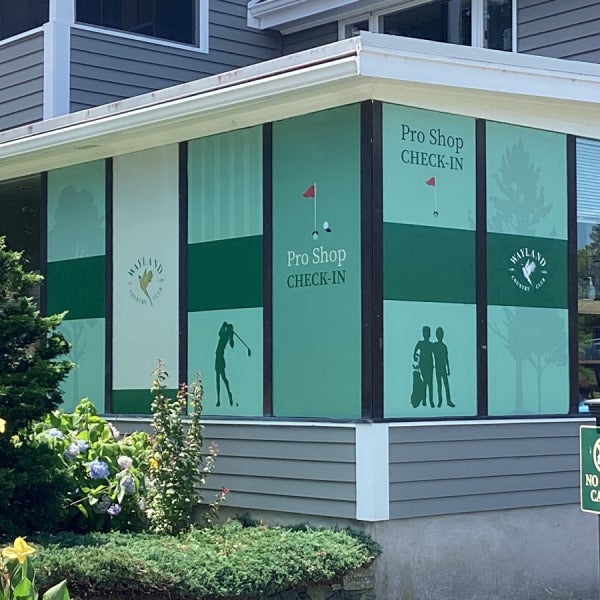 Window Graphics - Wayland Country Club (Wayland, MA)