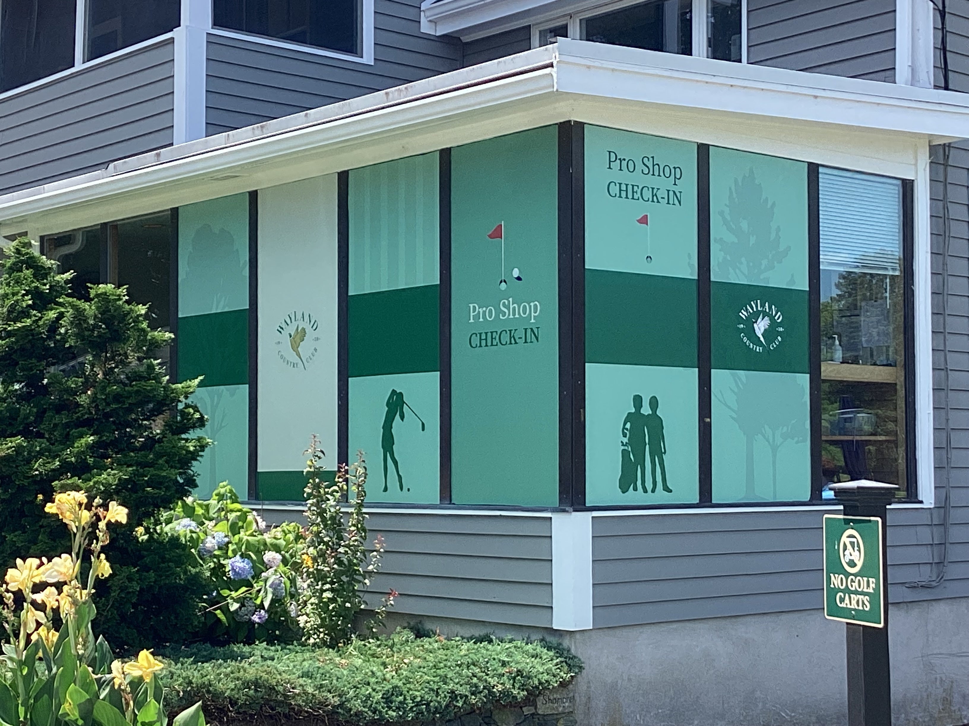 Window Graphics - Wayland Country Club (Wayland, MA)