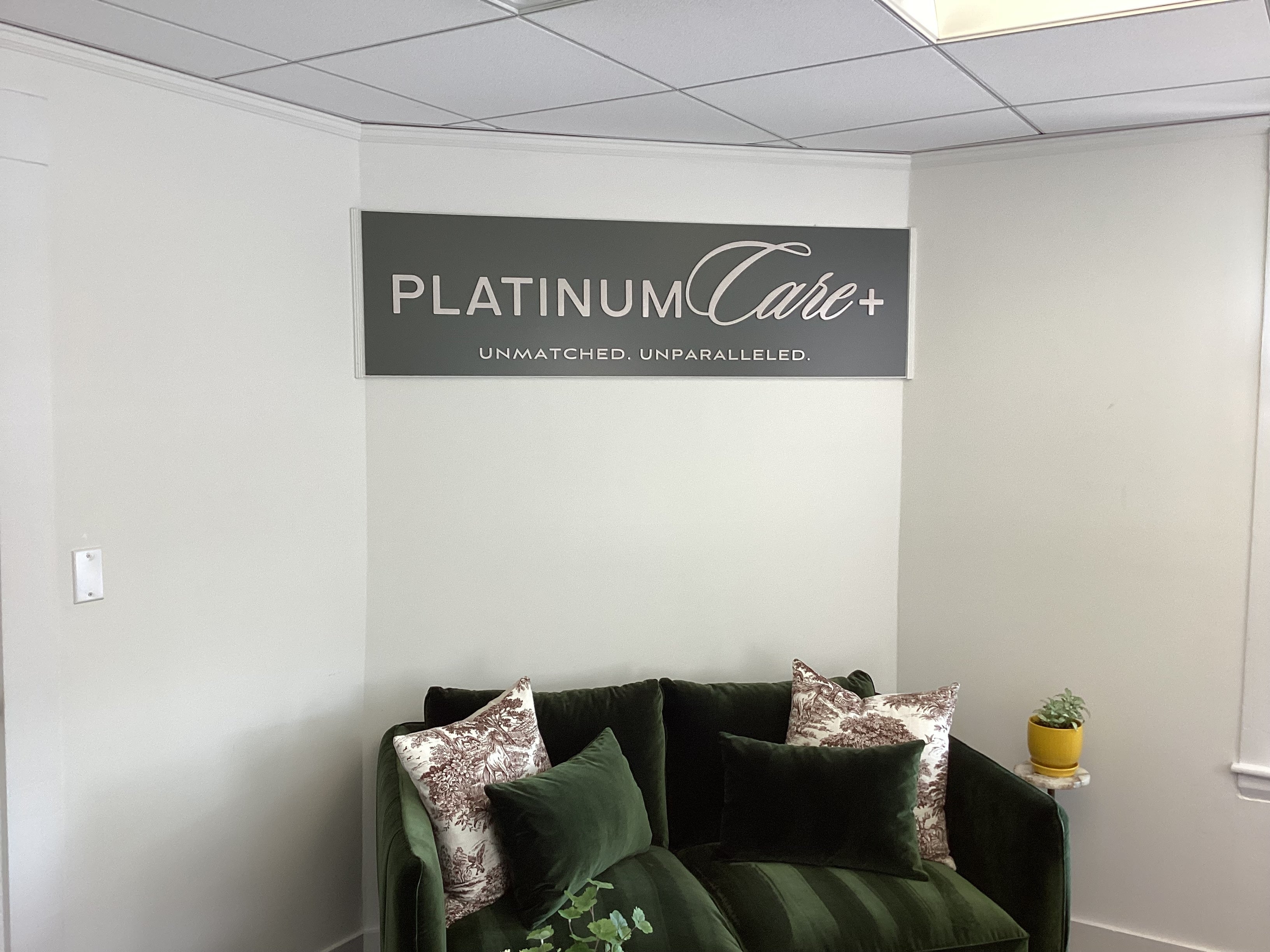 Dimensional Logo and Window Graphics - Platinum Care Plus (Weston, MA)