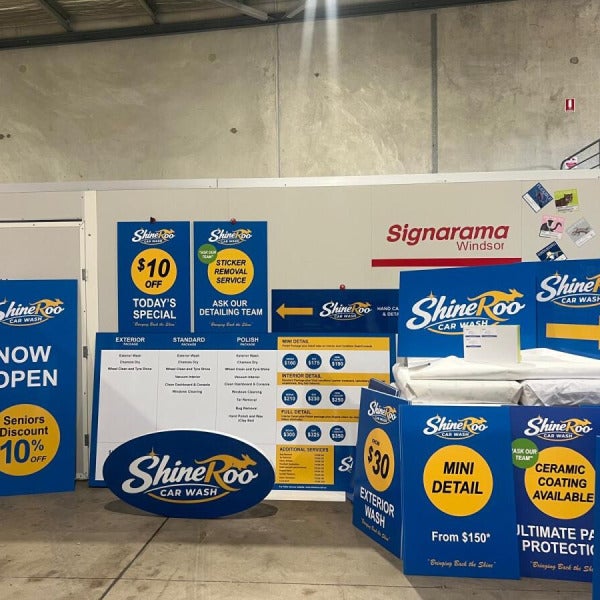 Full Signage Fit-Out for Shineroo Carwash Bathurst