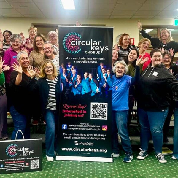 Pull Up Banner & A-Frame for Circular Keys Chorus