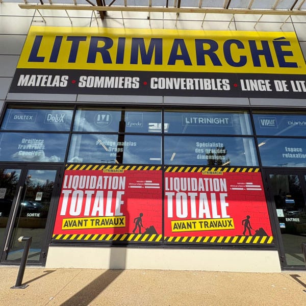 Grands adhésifs imprimés pour opération commerciale