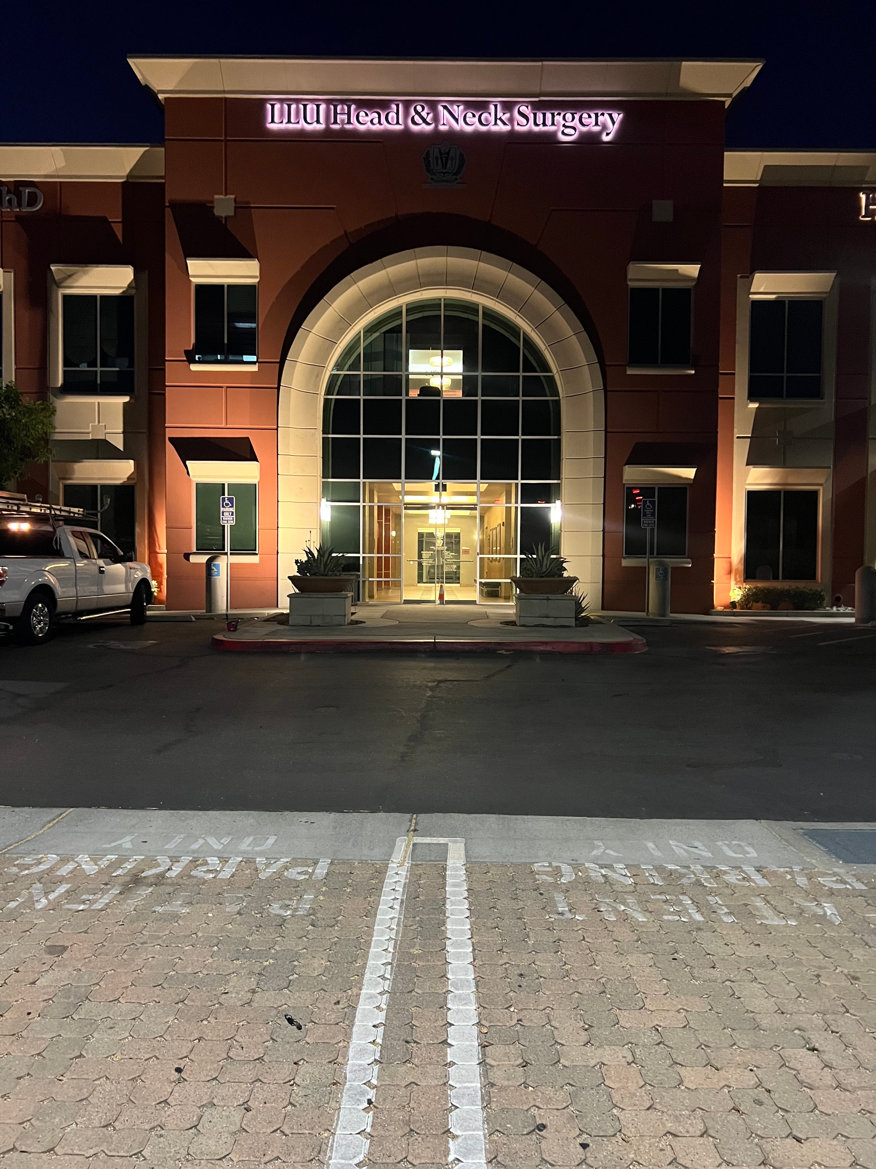 Halo-Lit Channel Letters for Loma Linda University Otolaryngology in Redlands, CA
