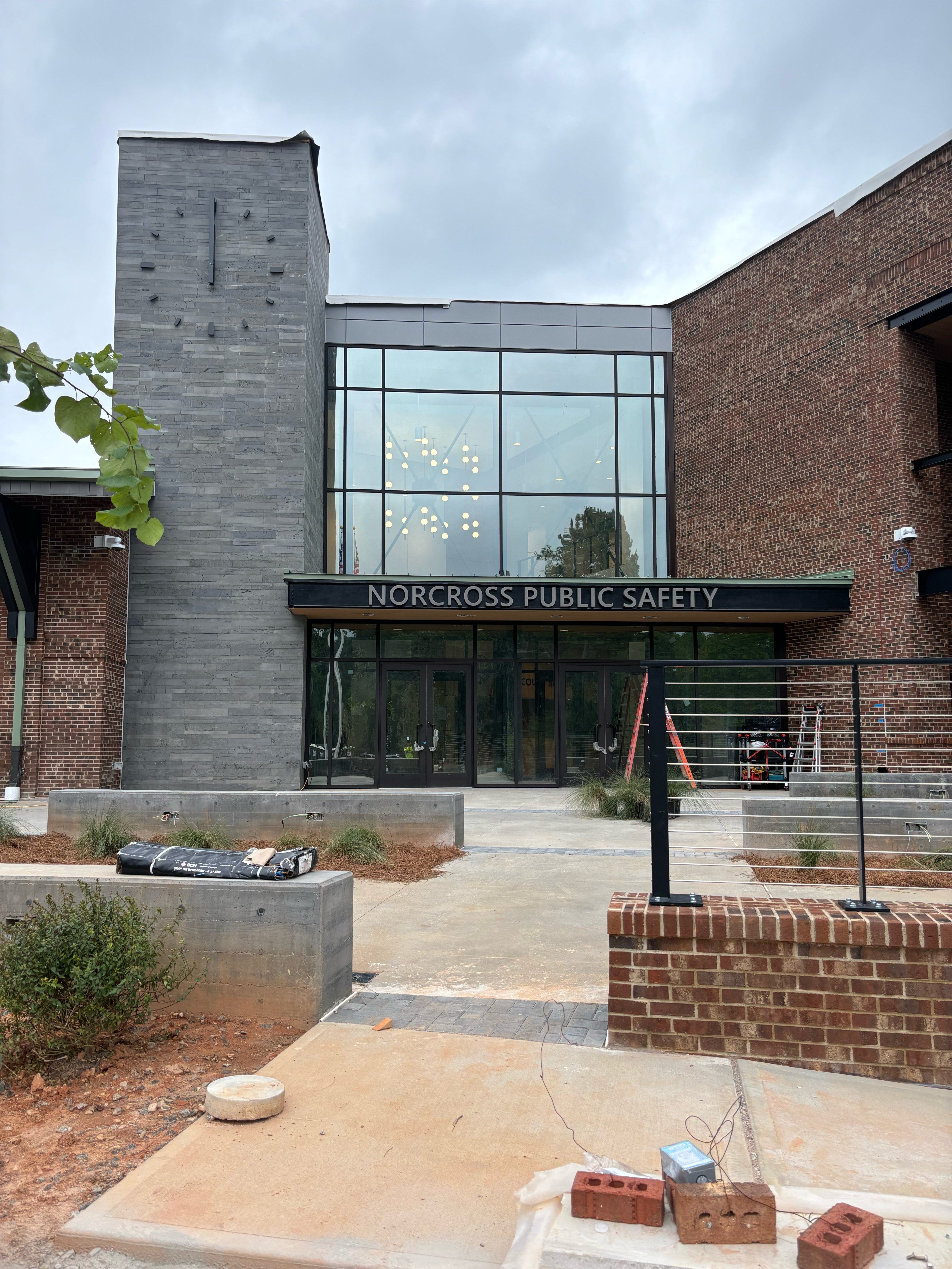 Norcross Public Safety Building Custom Clock & Building Signage
