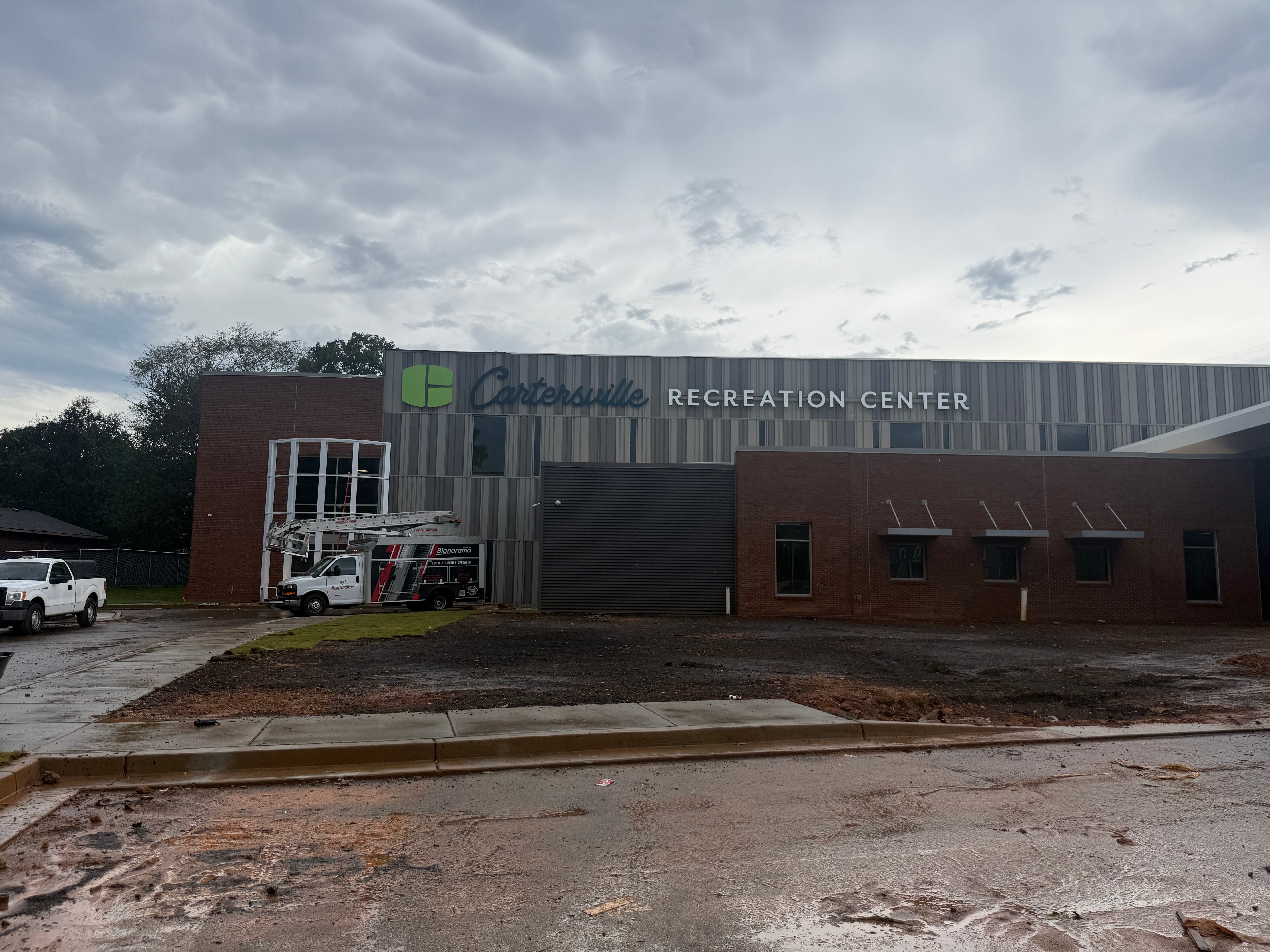 Large Scale Building Signage for Cartersville Recreation Center