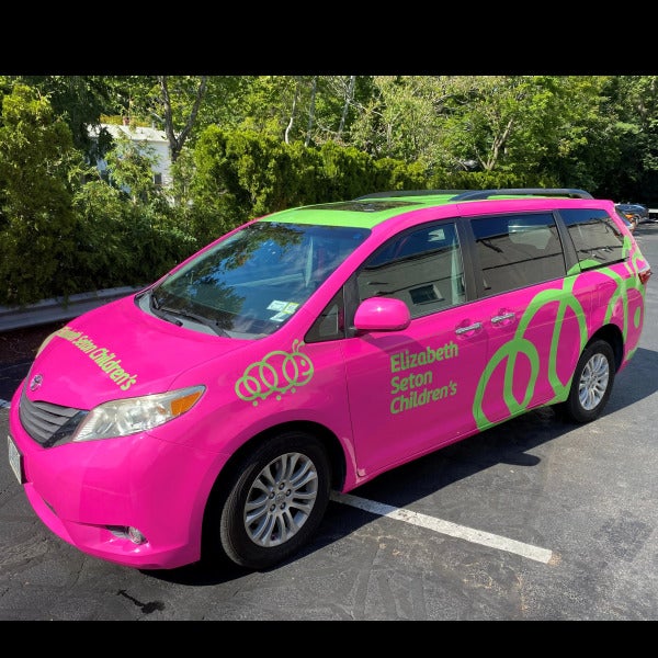 Custom Pink Vehicle Graphics for Elizabeth Seton in Yonkers, NY