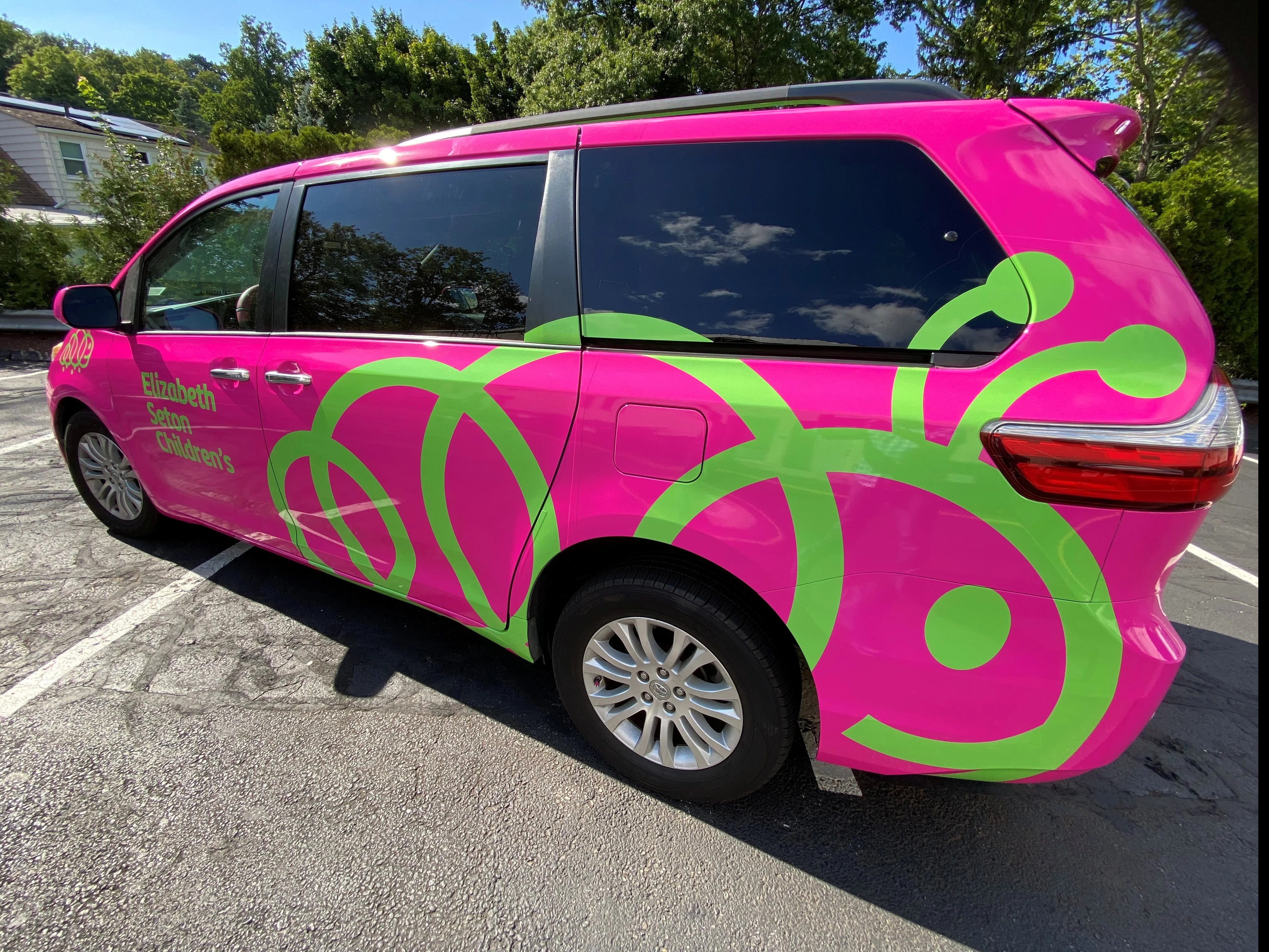 Custom Pink Vehicle Graphics for Elizabeth Seton in Yonkers, NY