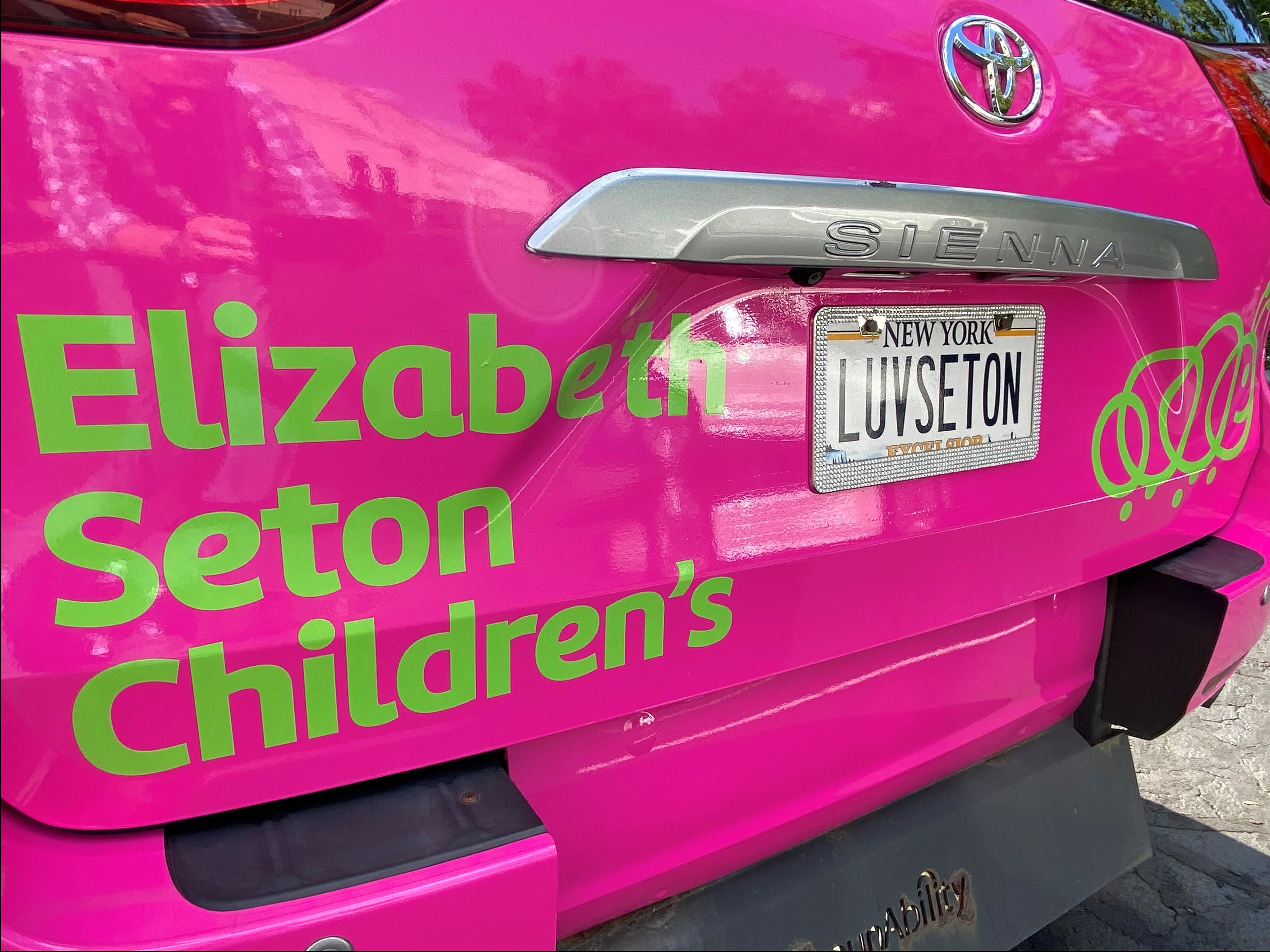 Custom Pink Vehicle Graphics for Elizabeth Seton in Yonkers, NY