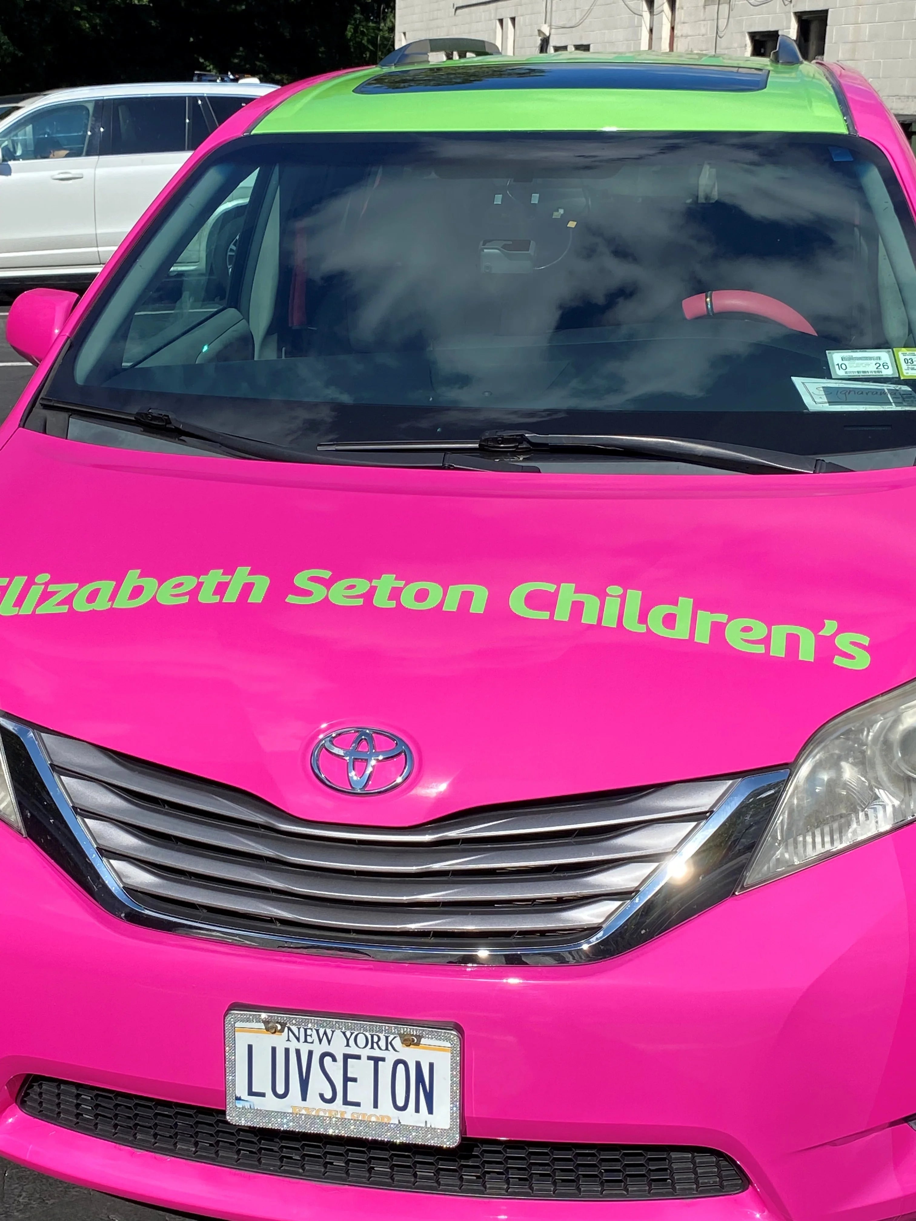 Custom Pink Vehicle Graphics for Elizabeth Seton in Yonkers, NY