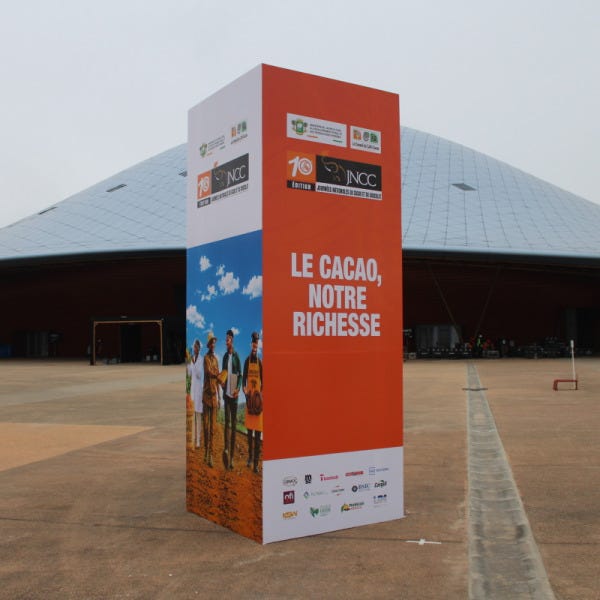 Signalétique extérieur- Branding Vynil imprimé - JNCC -Signarama Côte d'Ivoire Abidjan