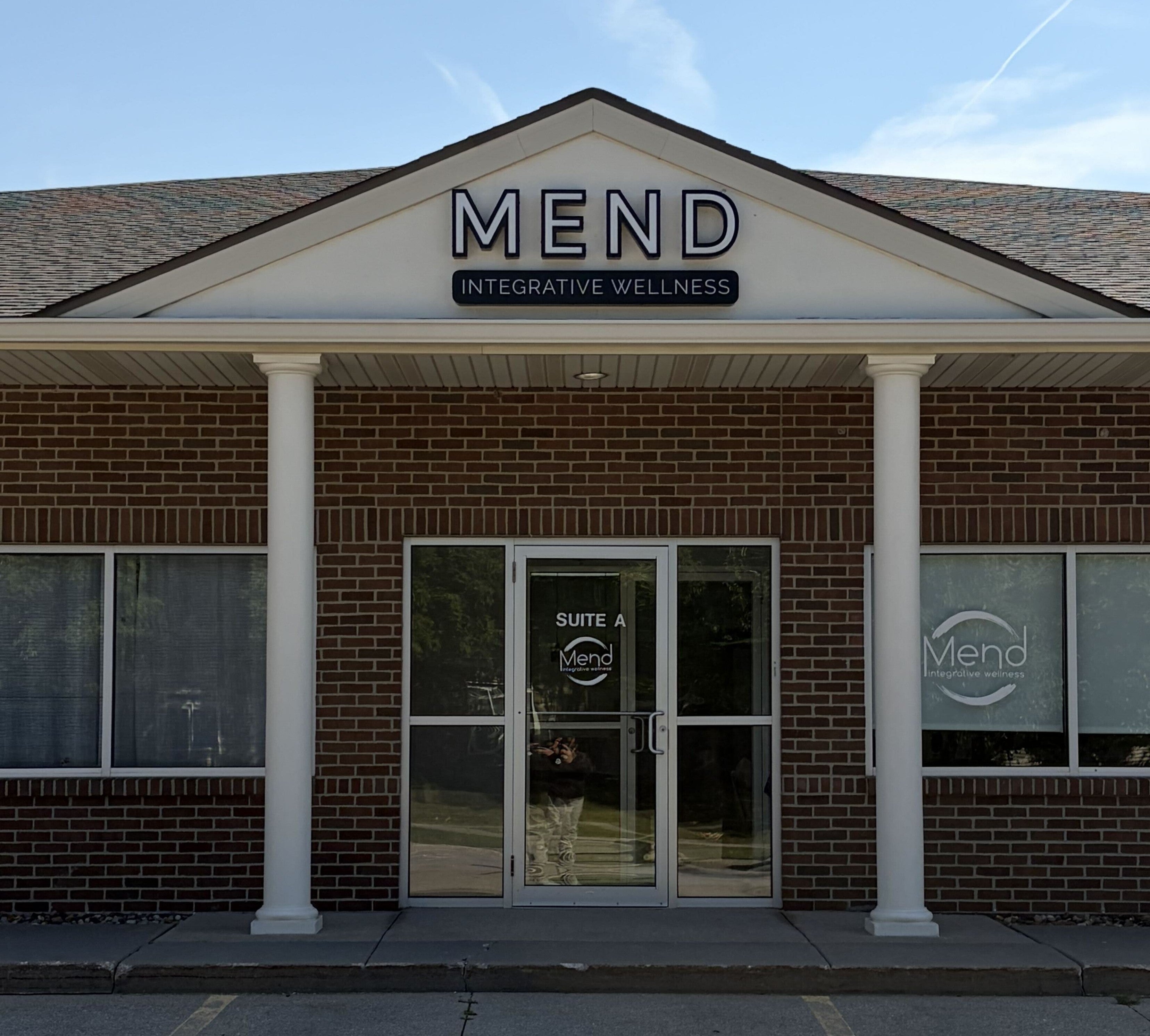 Custom Channel Letter Signs for Pilates at Mend & Mend Integrative Wellness