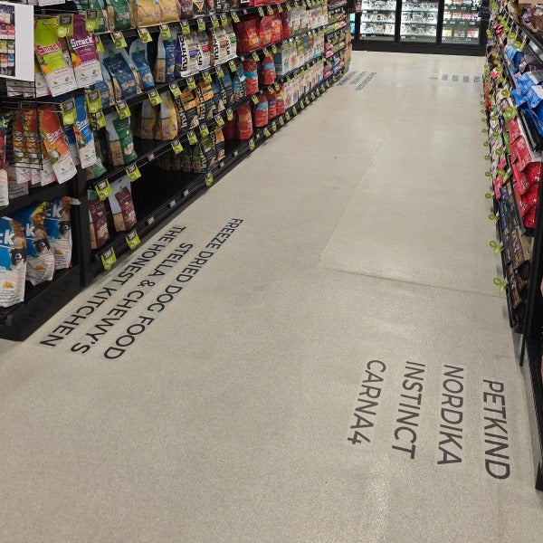 Floor Graphics for Homes Alive Pets in Red Deer, AB