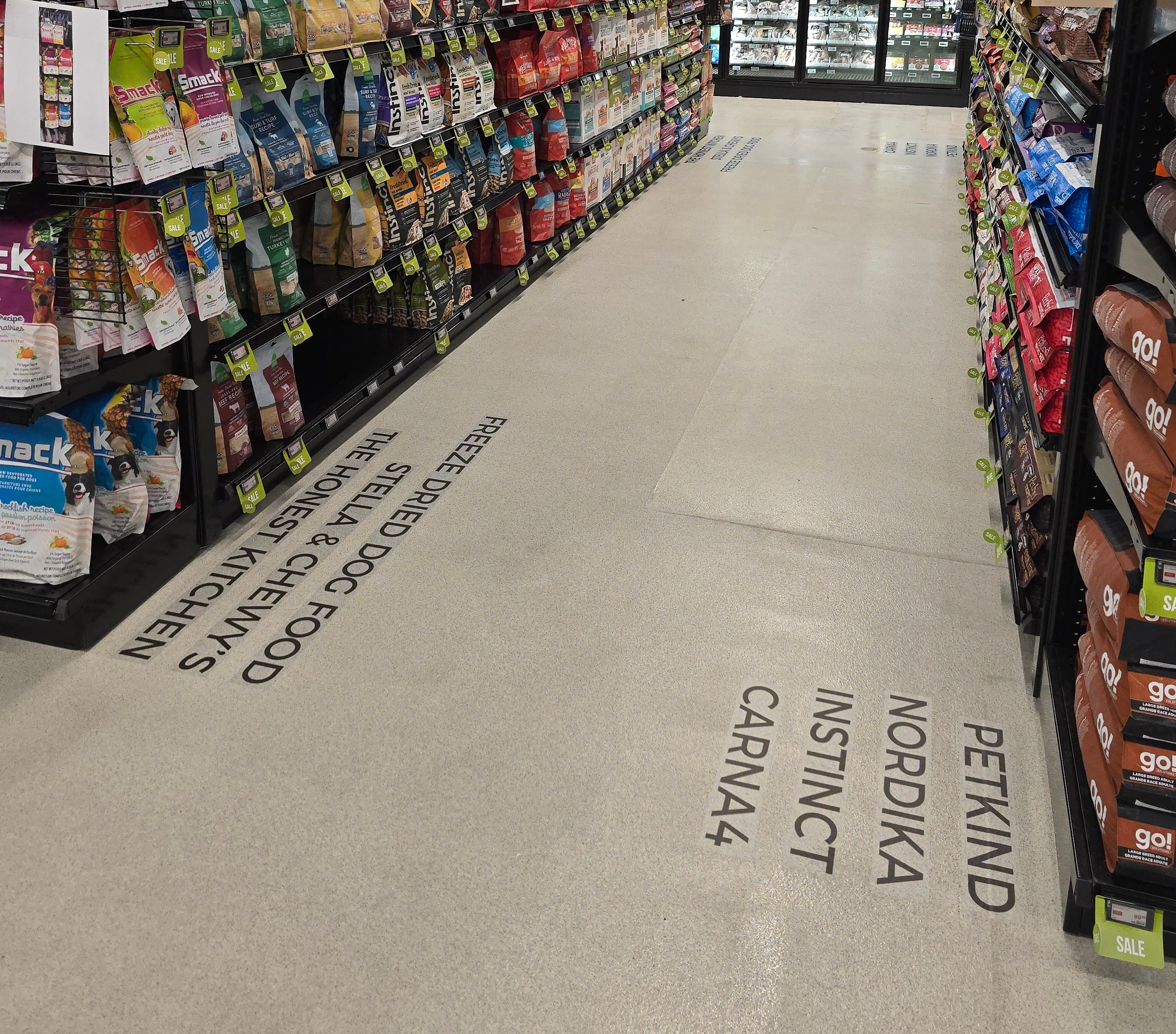 Floor Graphics for Homes Alive Pets in Red Deer, AB