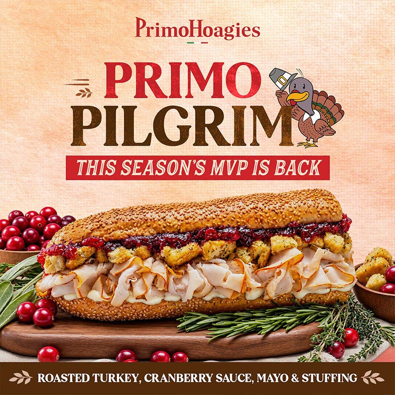 Gobble Up! The PrimoPilgrim Hoagie Returns to PrimoHoagies Gobble Up! The PrimoPilgrim Hoagie Returns to PrimoHoagies