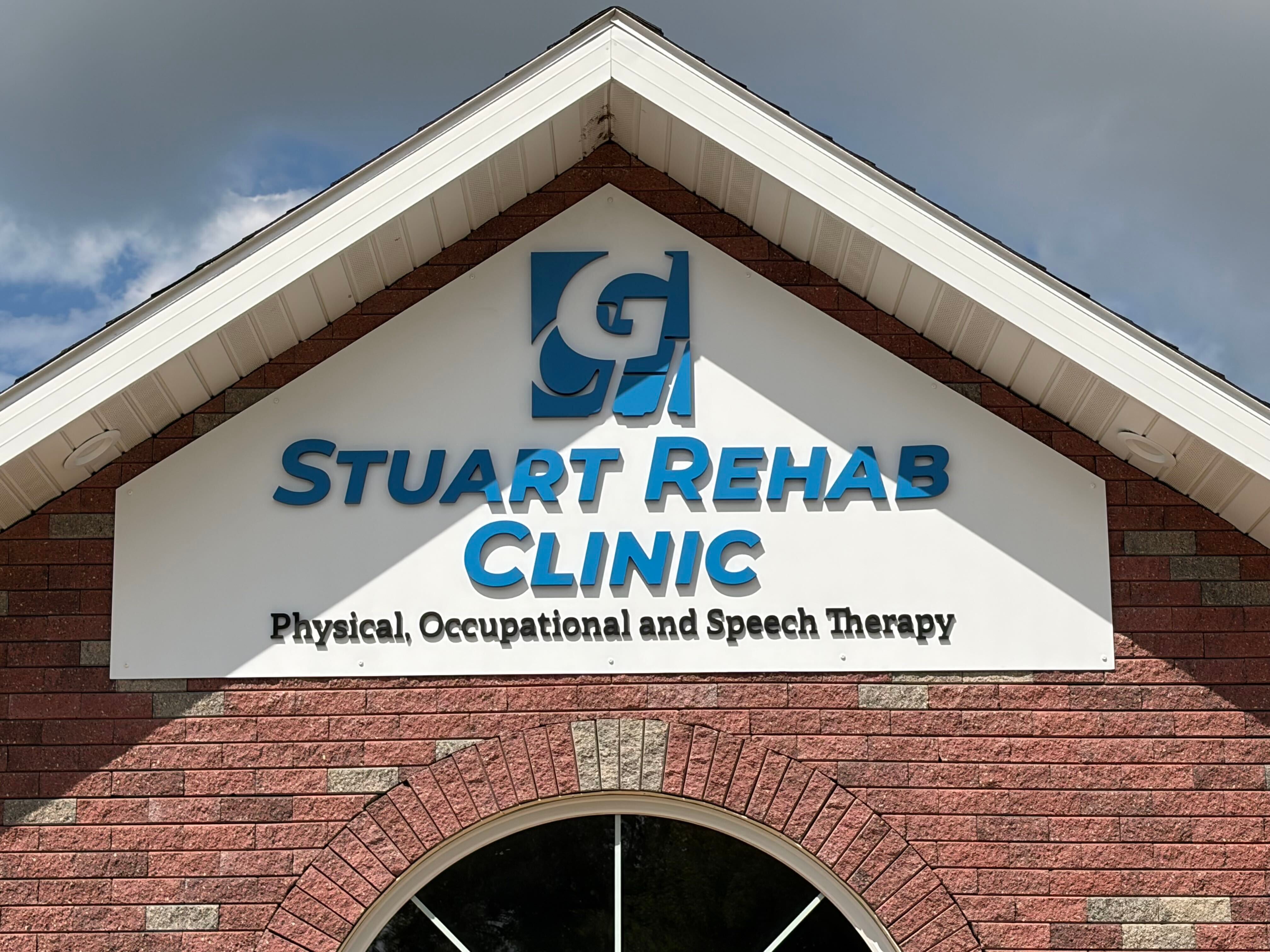 Custom Dimensional Building Sign for Stuart Rehab Clinic