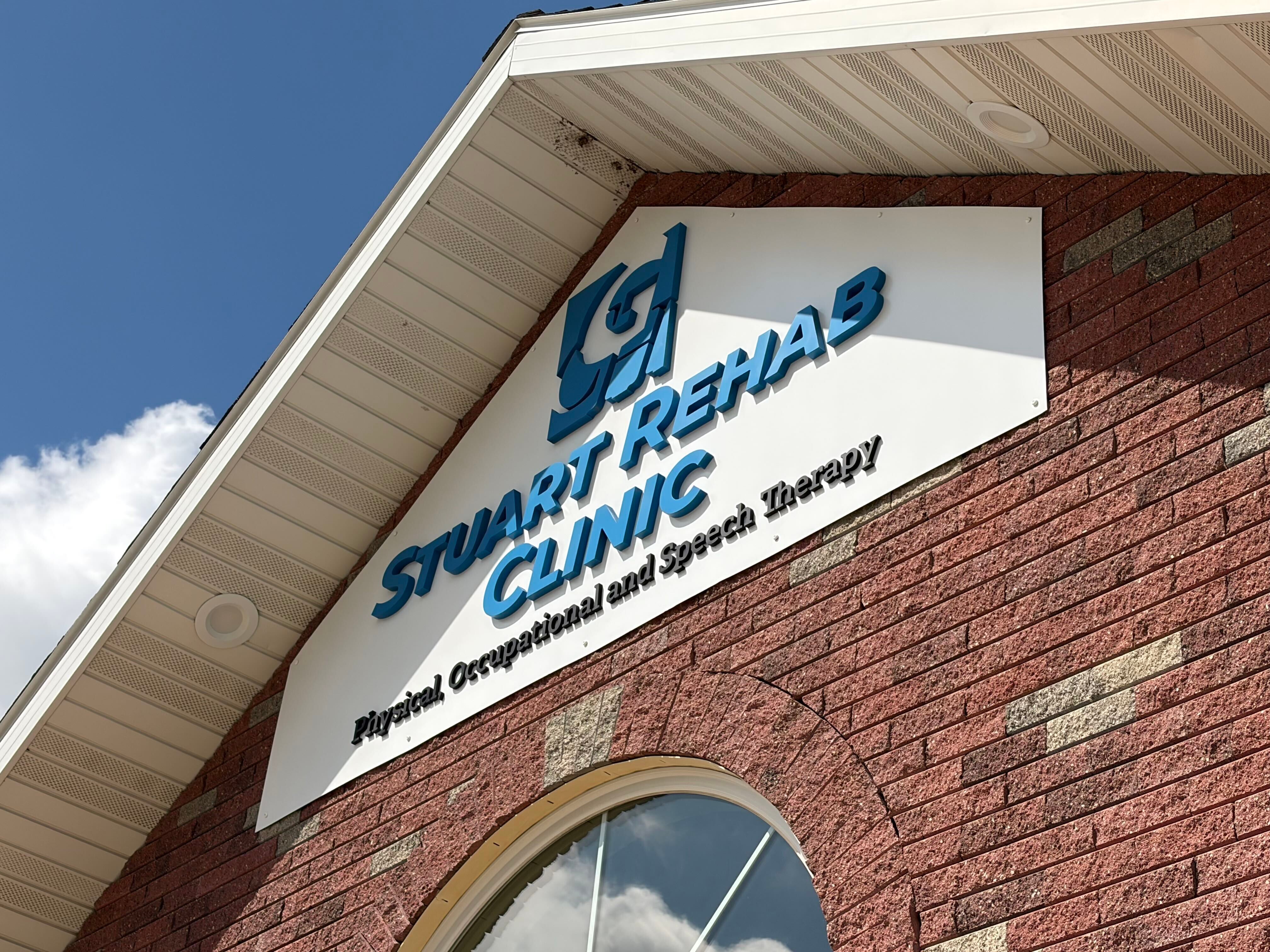 Custom Dimensional Building Sign for Stuart Rehab Clinic