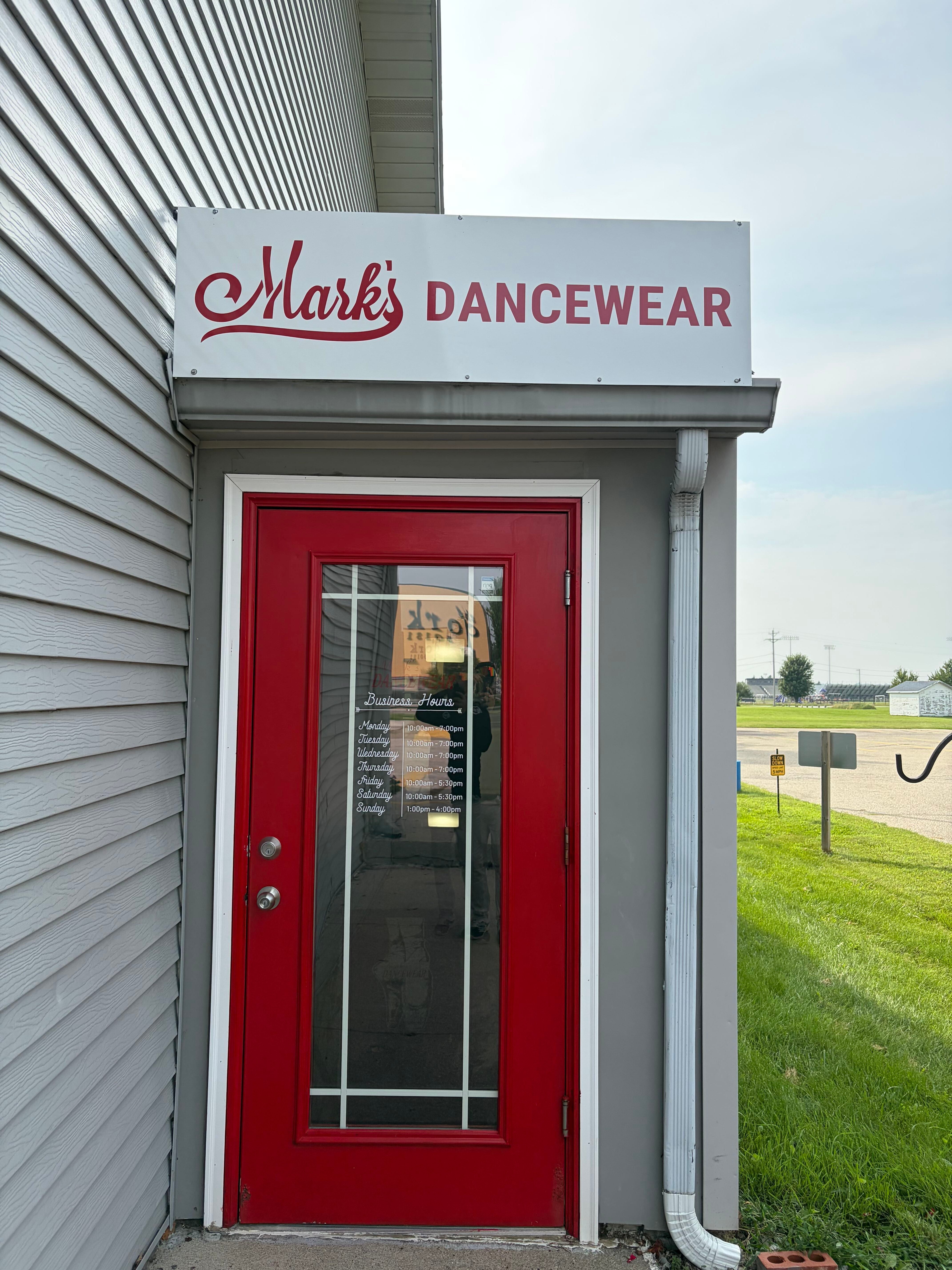 Updated Signage for Mark’s Dancewear in Johnston, Iowa