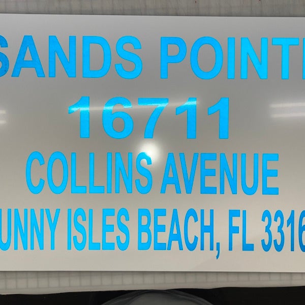 Custom High-Visibility Reflective Signage for Oceania 1 & Sands Pointe