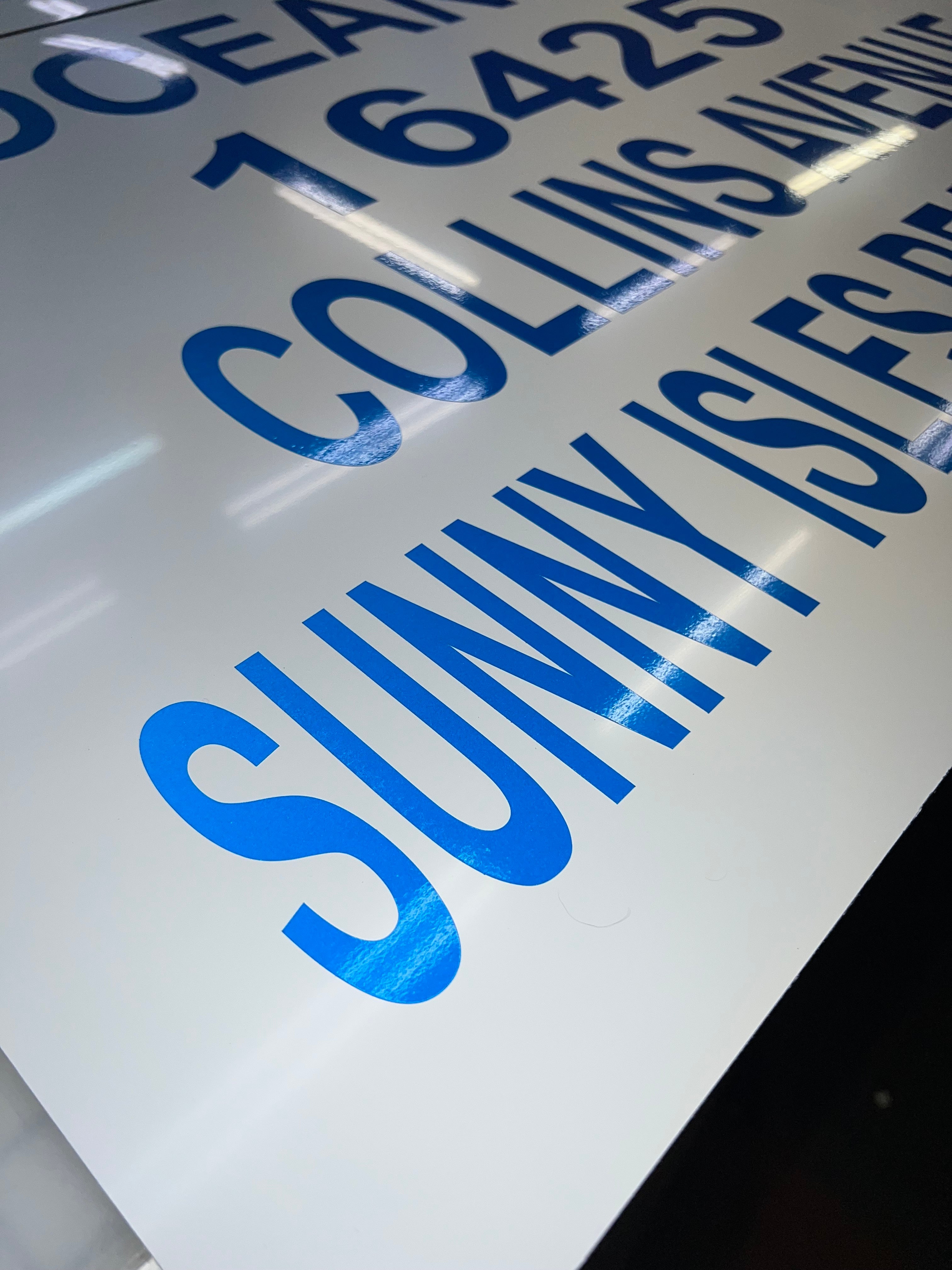 Custom High-Visibility Reflective Signage for Oceania 1 & Sands Pointe