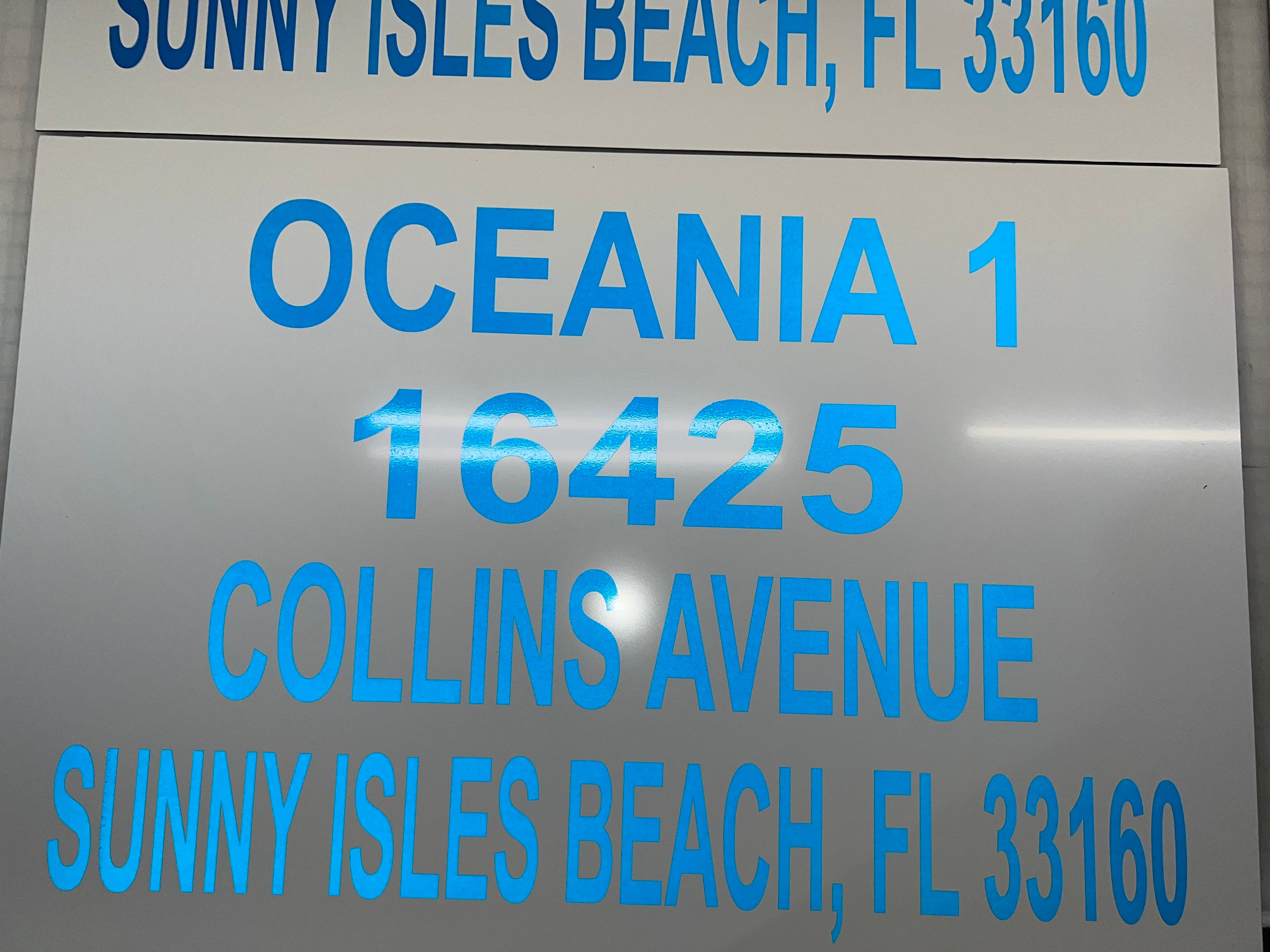 Custom High-Visibility Reflective Signage for Oceania 1 & Sands Pointe