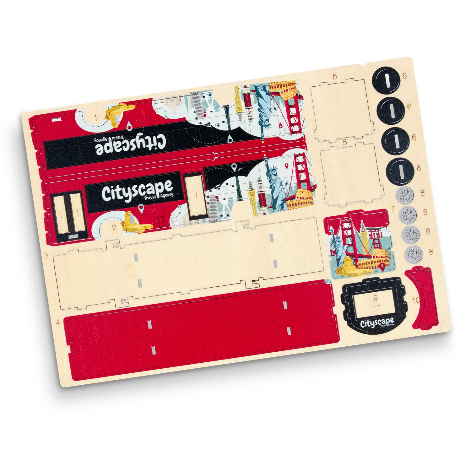 BRANDCRAFT Bus Wooden Model