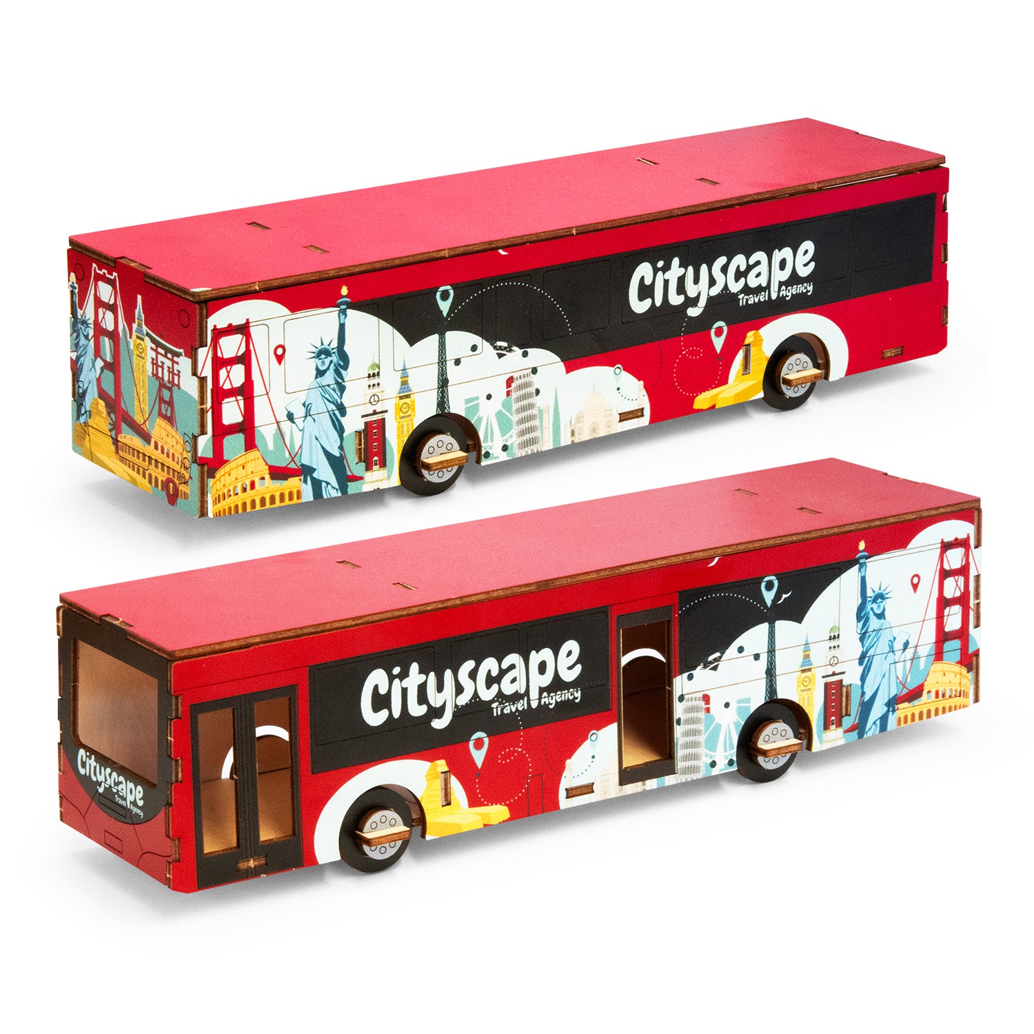 BRANDCRAFT Bus Wooden Model