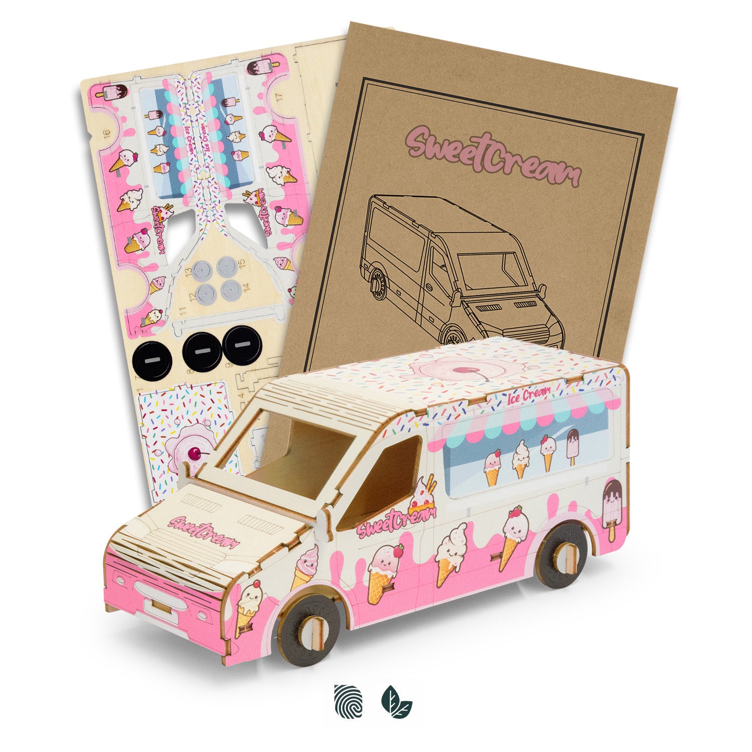 BRANDCRAFT Van Wooden Model