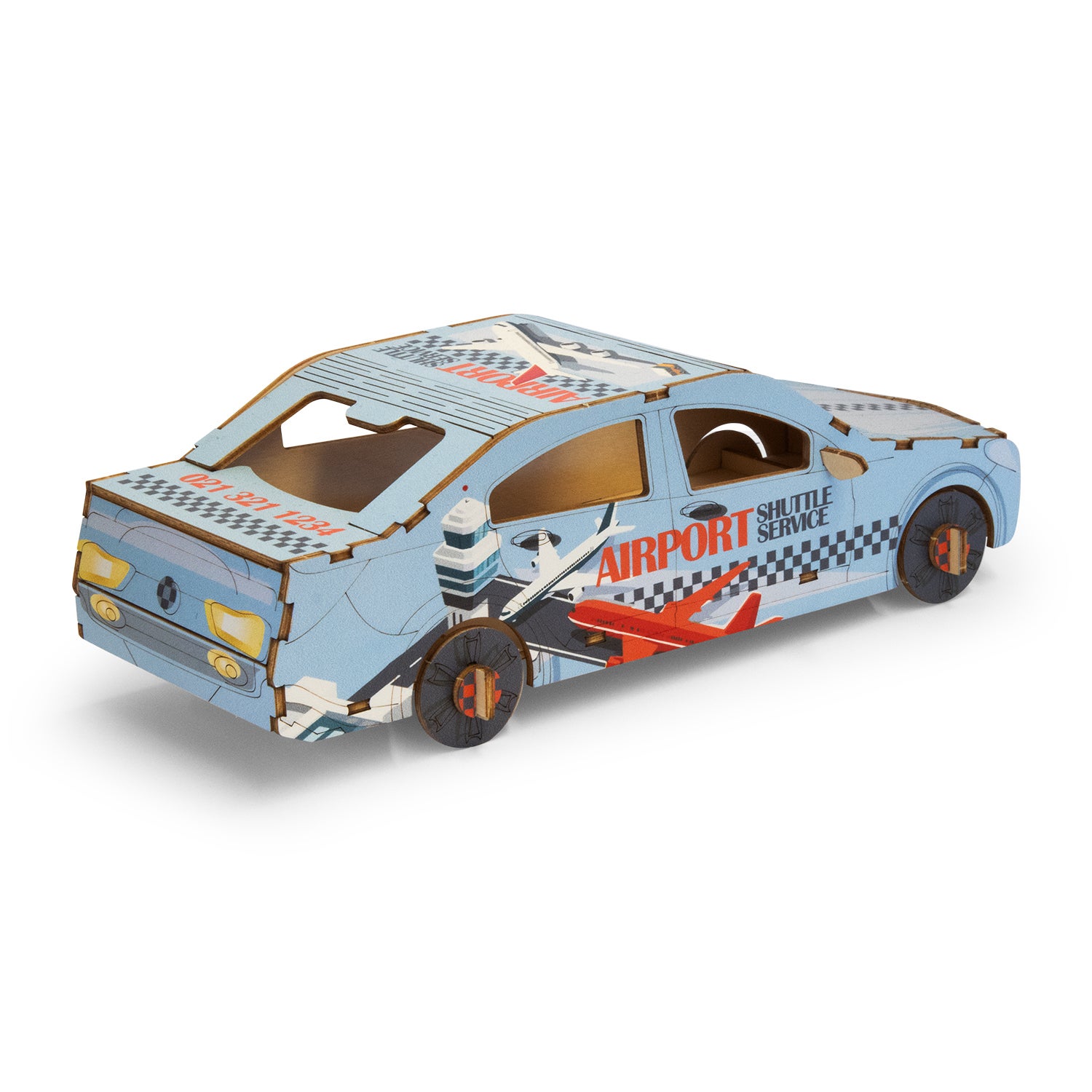 BRANDCRAFT Sedan Car Wooden Model
