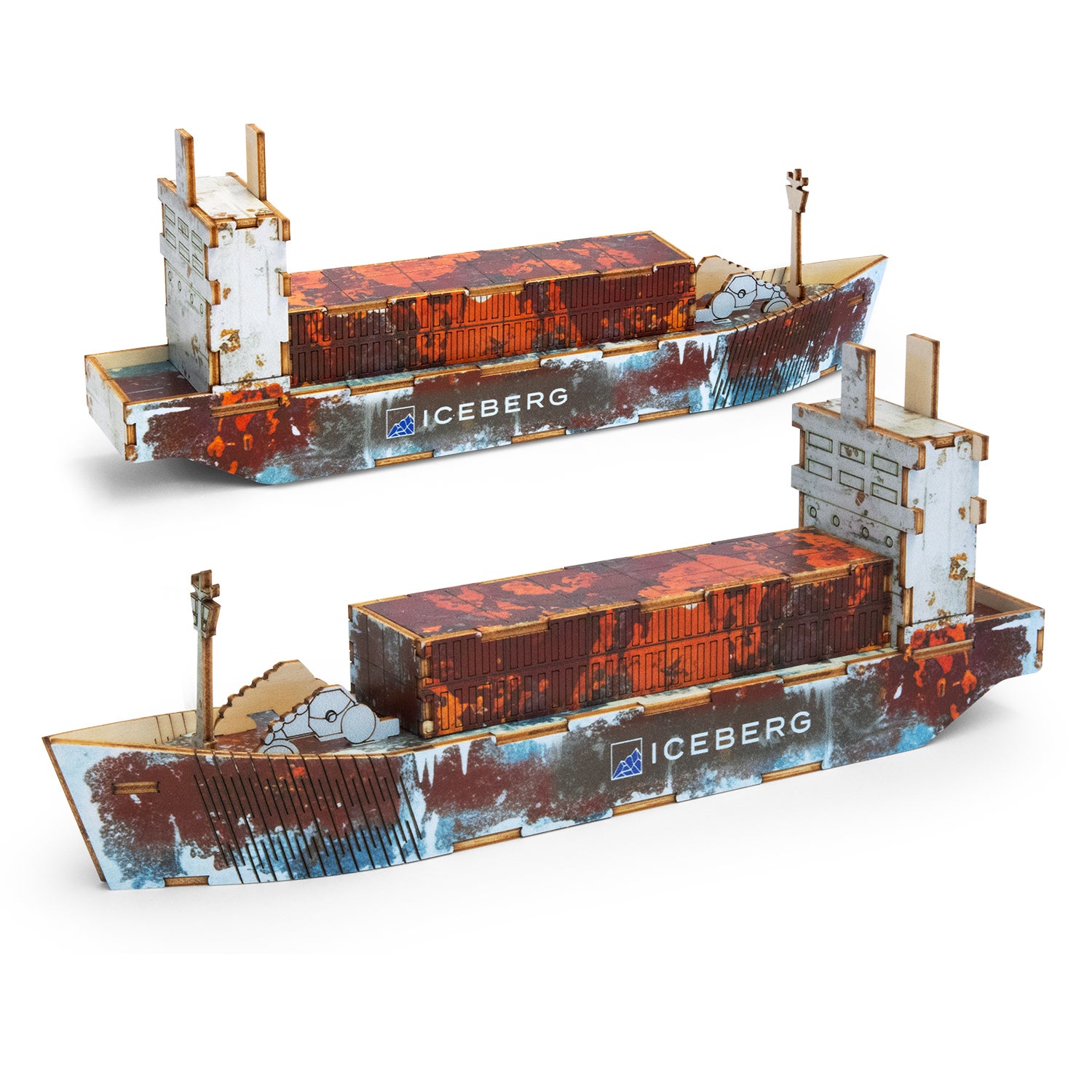 BRANDCRAFT Cargo Ship Wooden Model