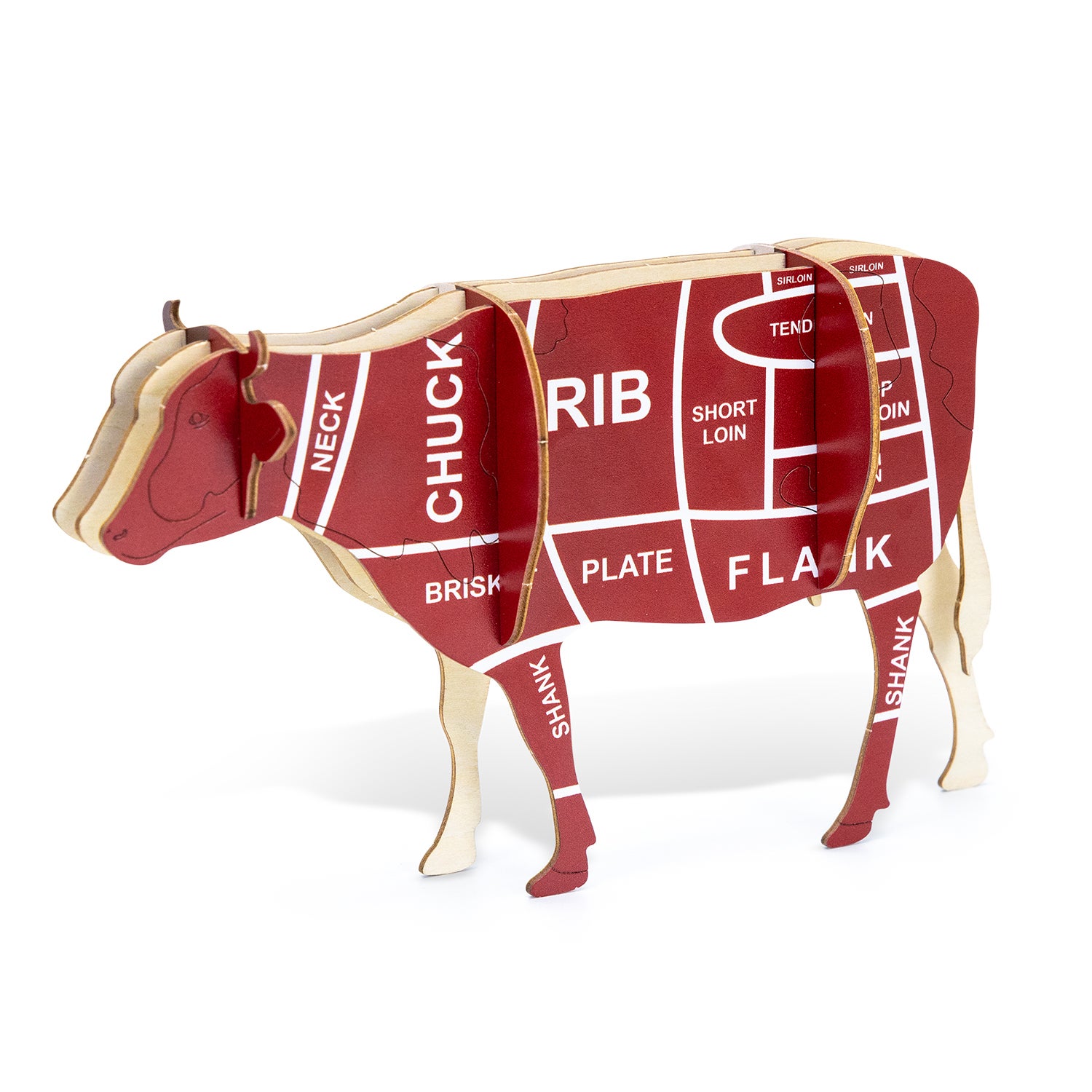 BRANDCRAFT Cow Wooden Model