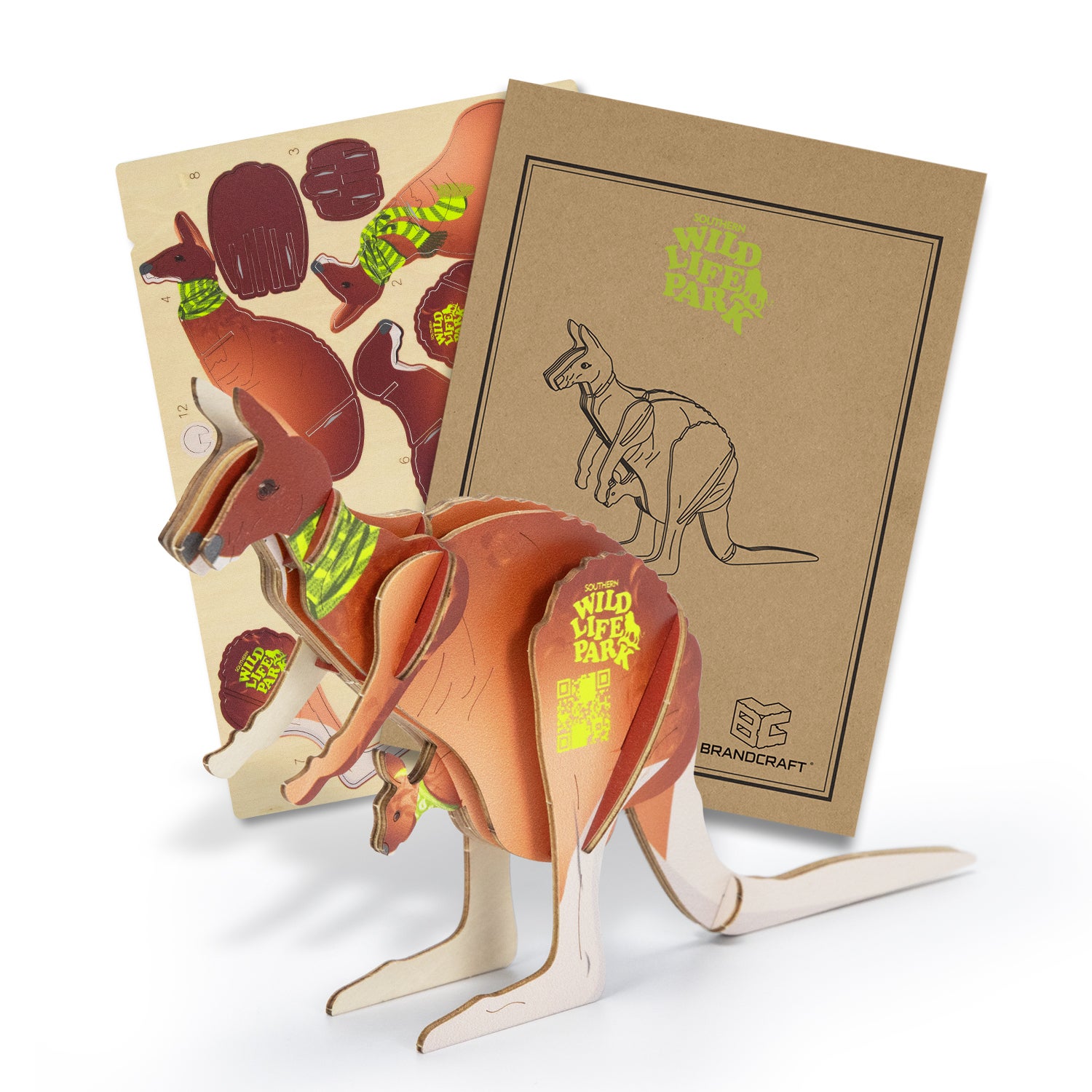 BRANDCRAFT Kangaroo Wooden Model