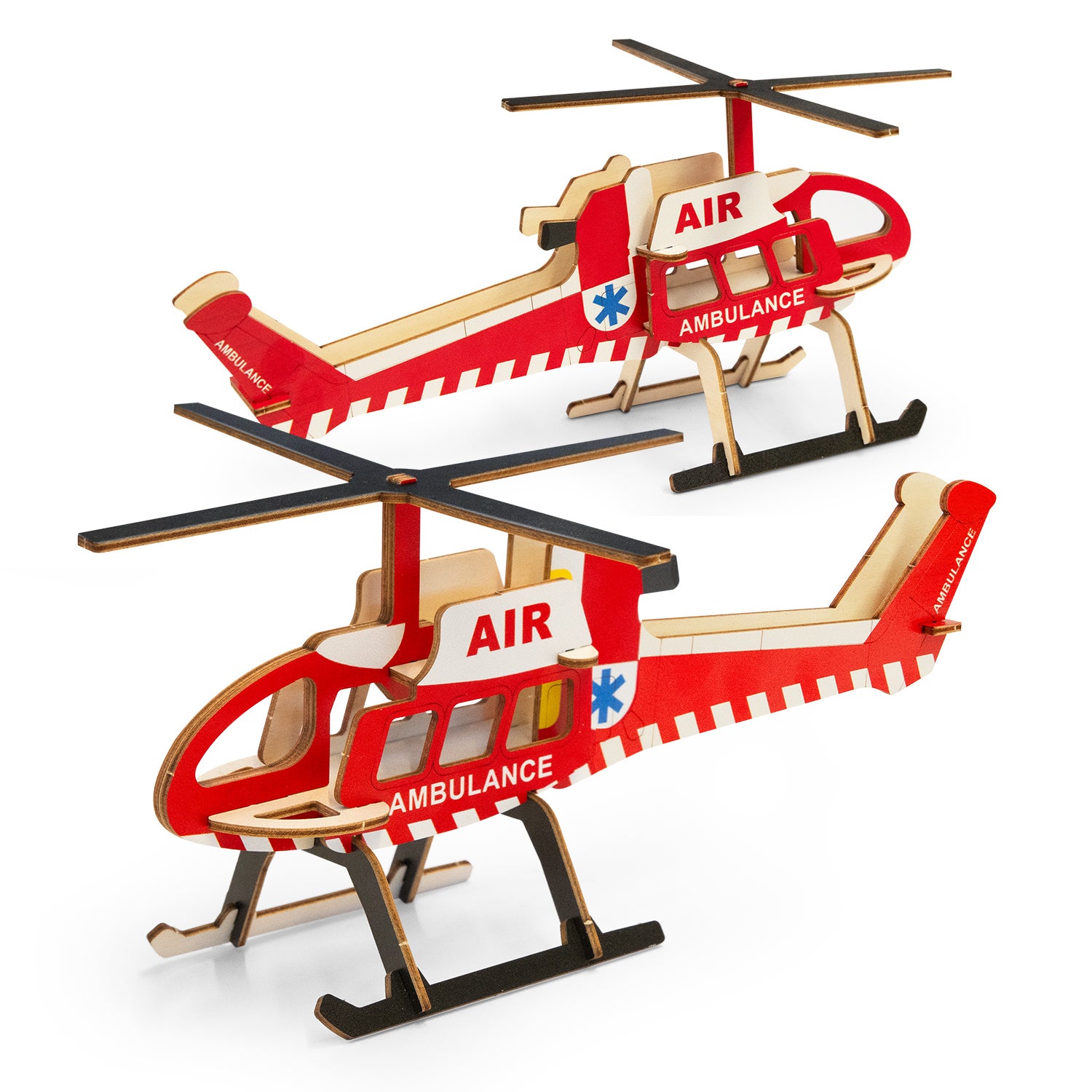 BRANDCRAFT Helicopter Wooden Model