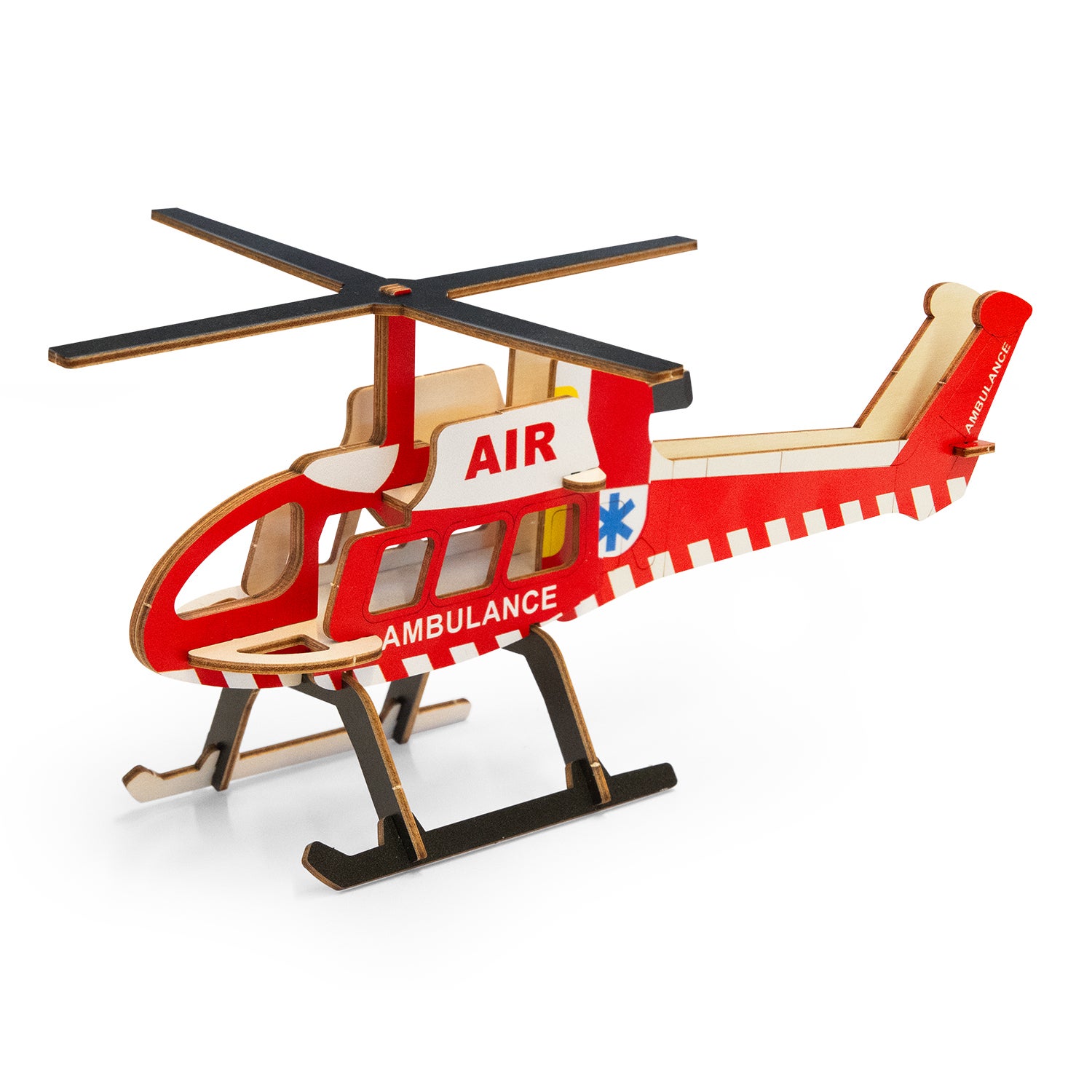 BRANDCRAFT Helicopter Wooden Model