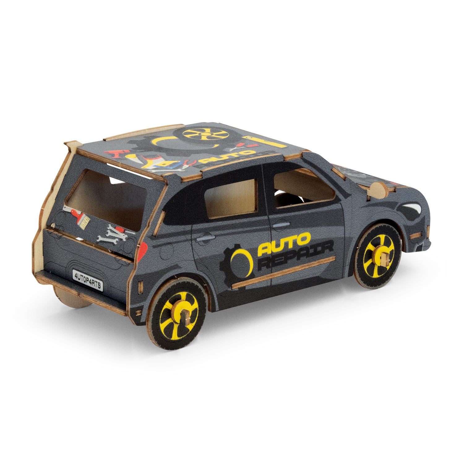 BRANDCRAFT Hatchback Car Wooden Model