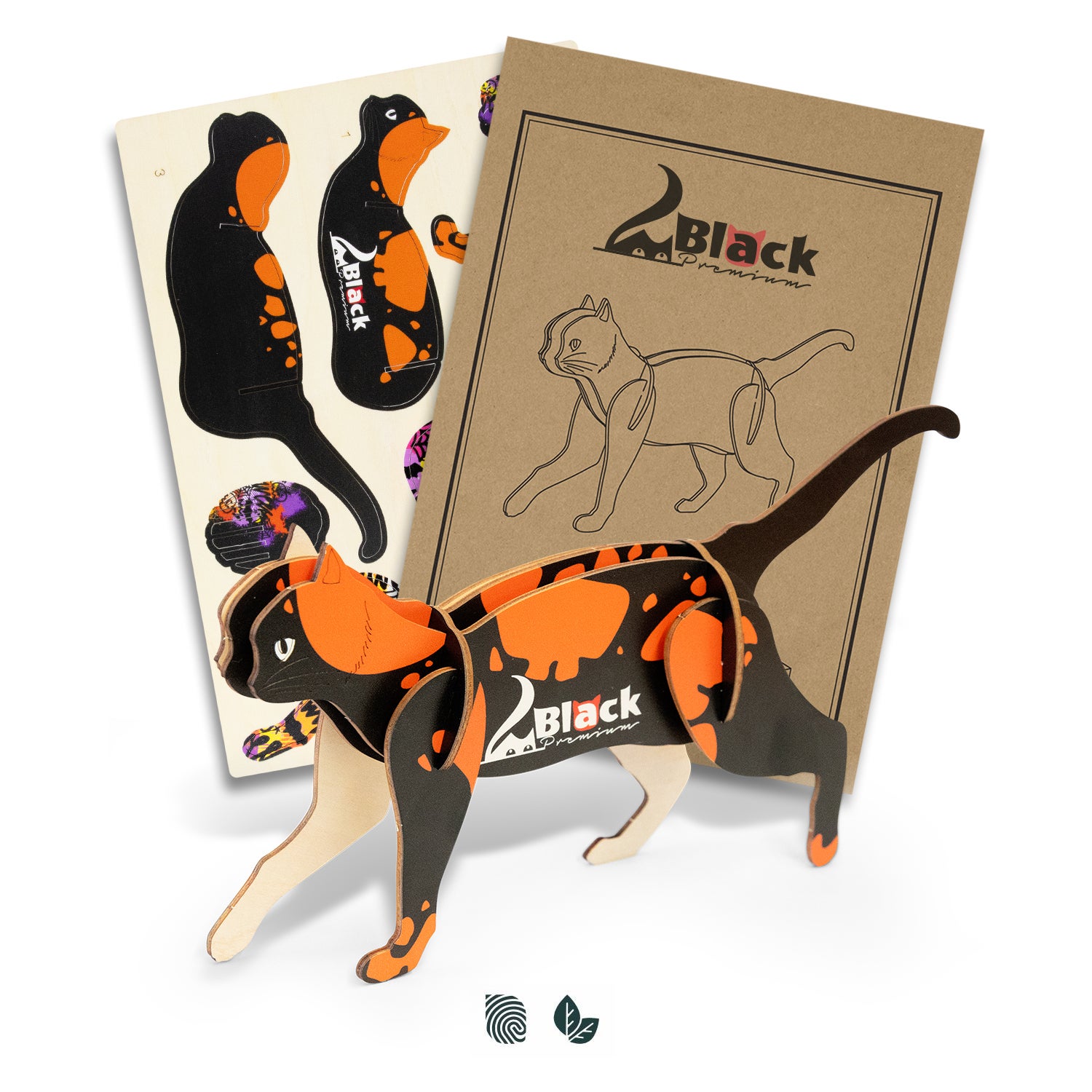 BRANDCRAFT Cat Wooden Model