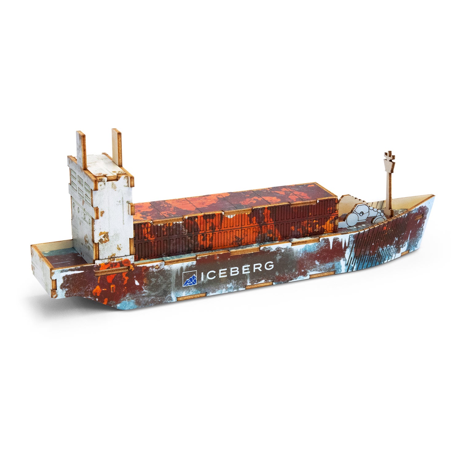 BRANDCRAFT Cargo Ship Wooden Model